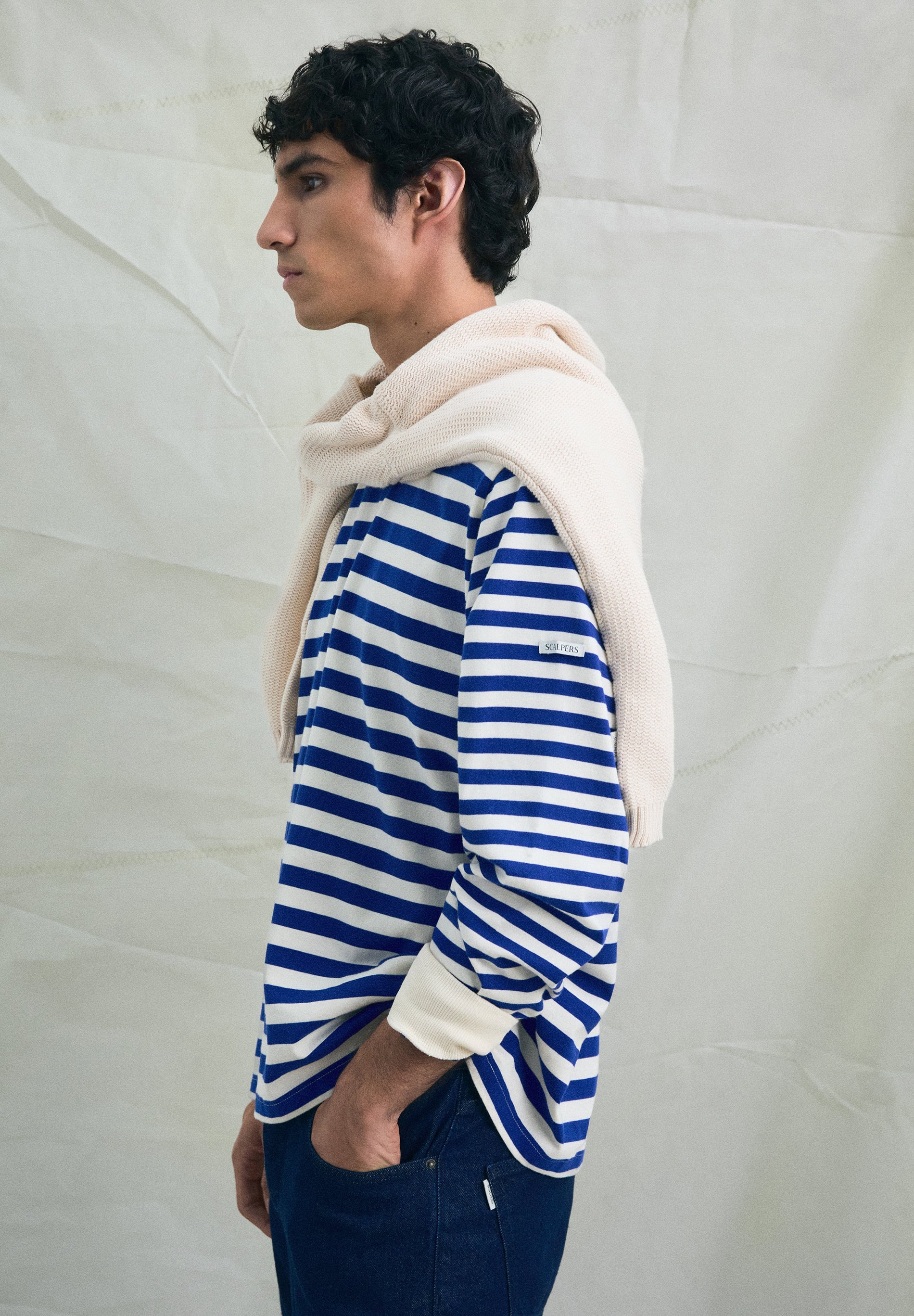 SCMIXEDSTRIPED LS TEE
