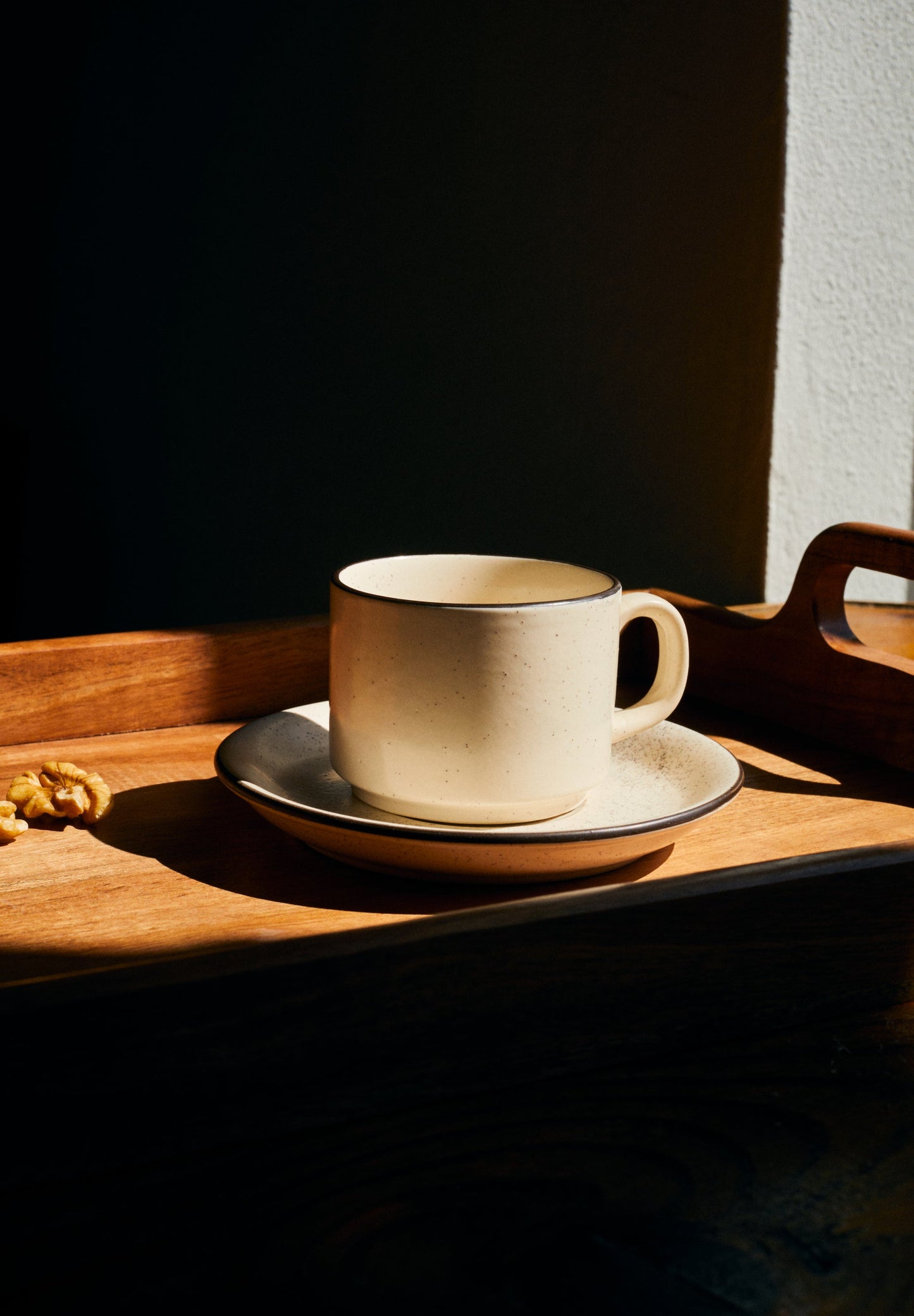 PRATO DE CHÁVENA DE CAFÉ EM CERÂMICA FIO