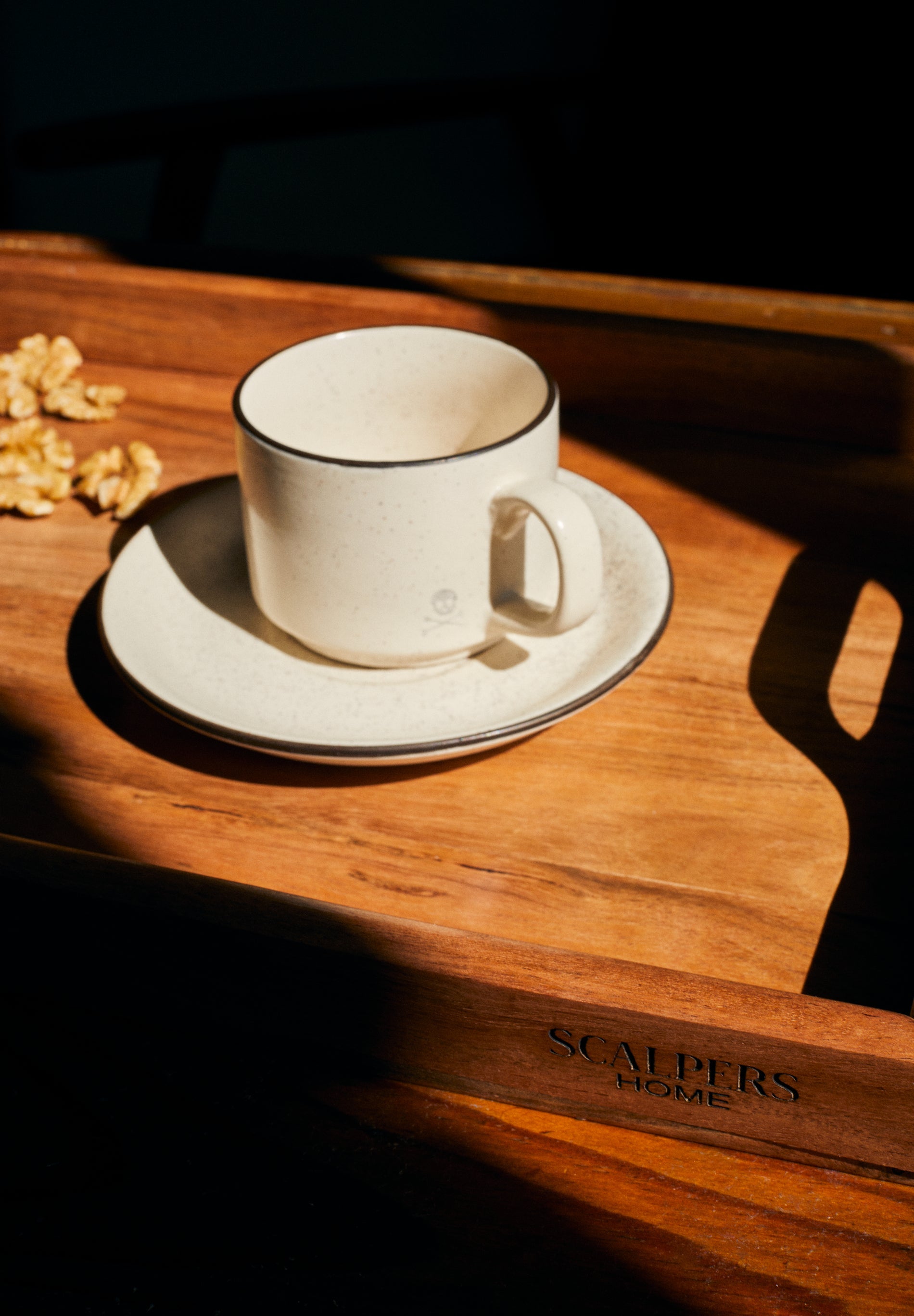 PRATO DE CHÁVENA DE CAFÉ EM CERÂMICA FIO
