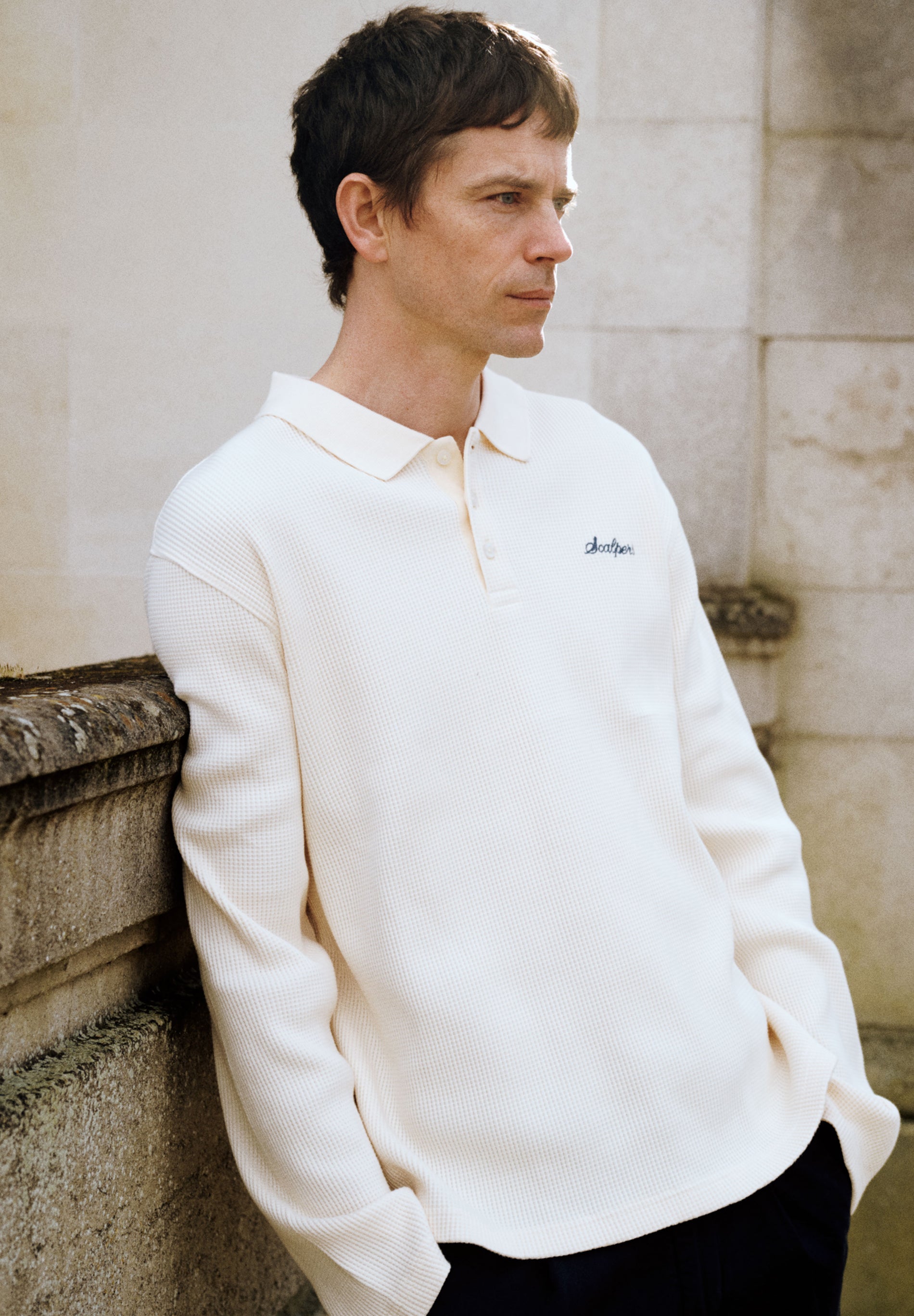 SWEATSHIRT ESTILO CAMISA POLO WAFFLE