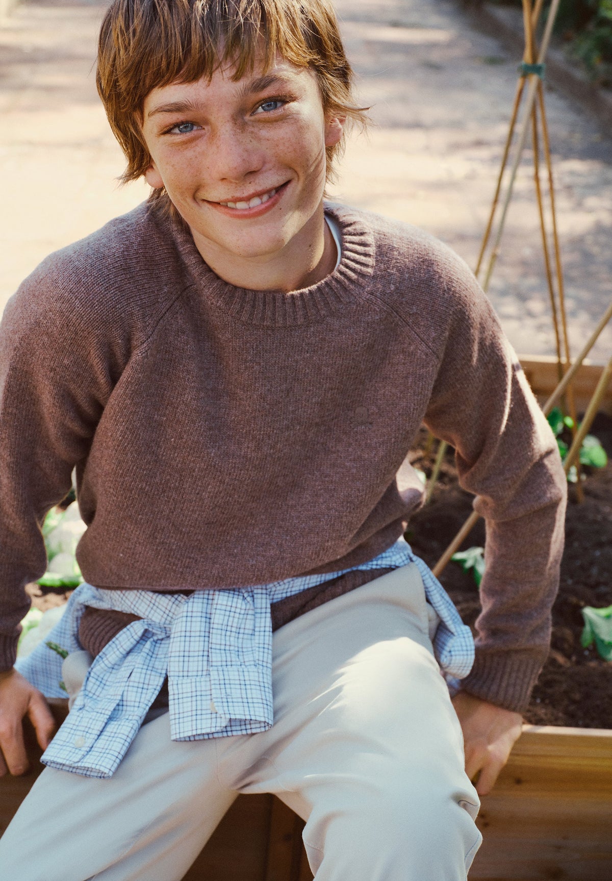 SWEATER DE LÃ COM DECOTE REDONDO