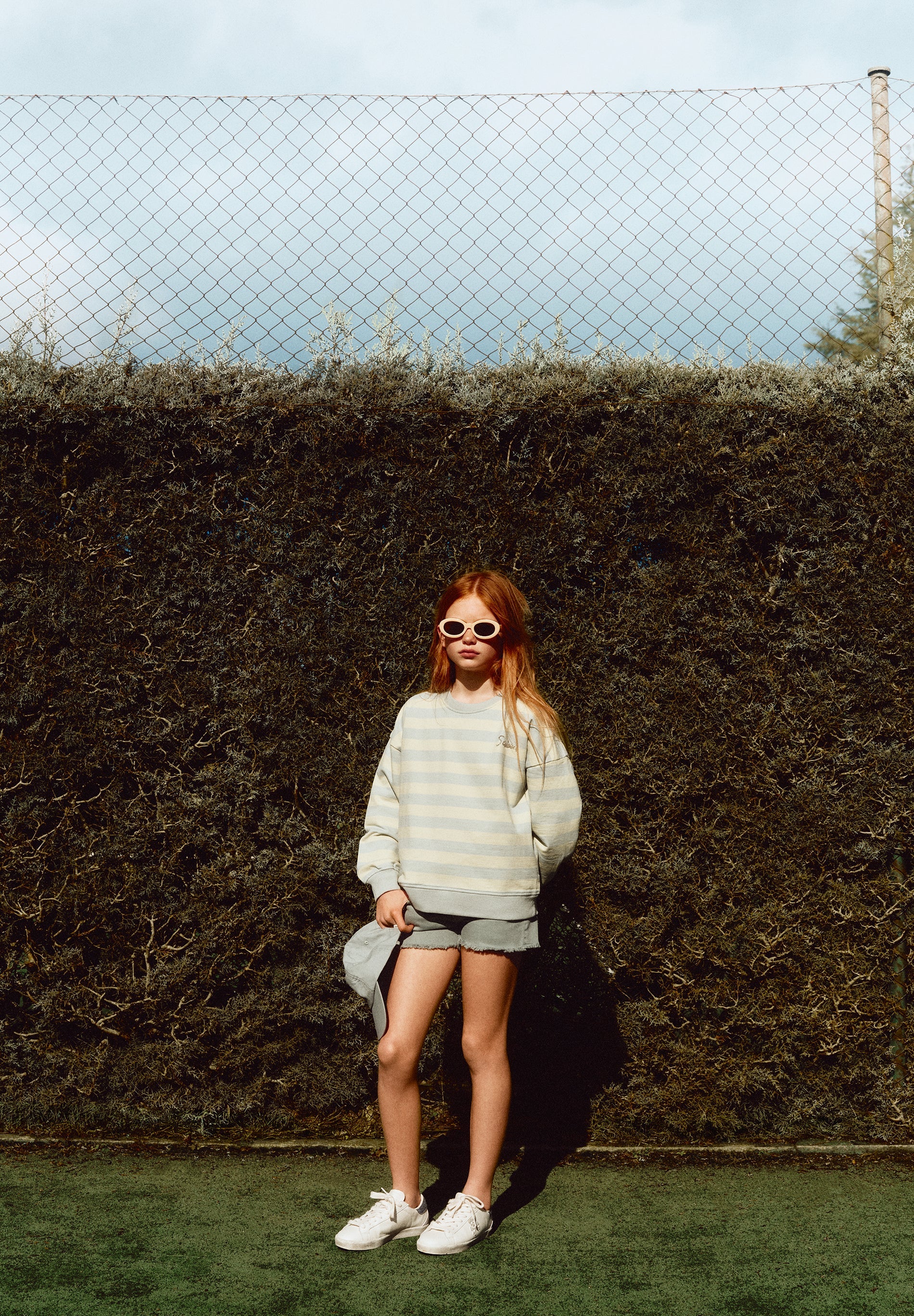 SWEATSHIRT ÀS RISCAS RELAXED