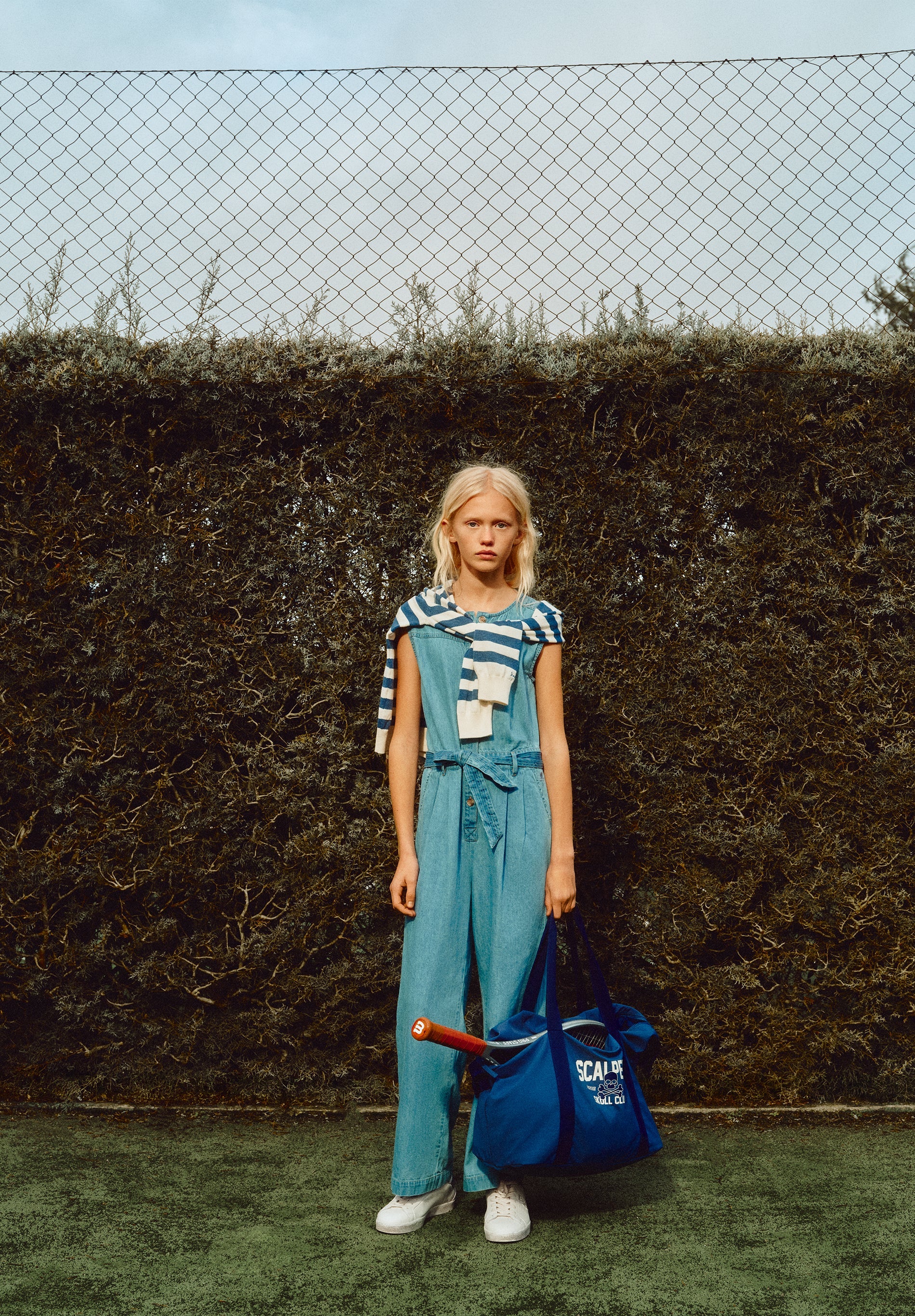 MACACÃO DENIM COM BOTÕES