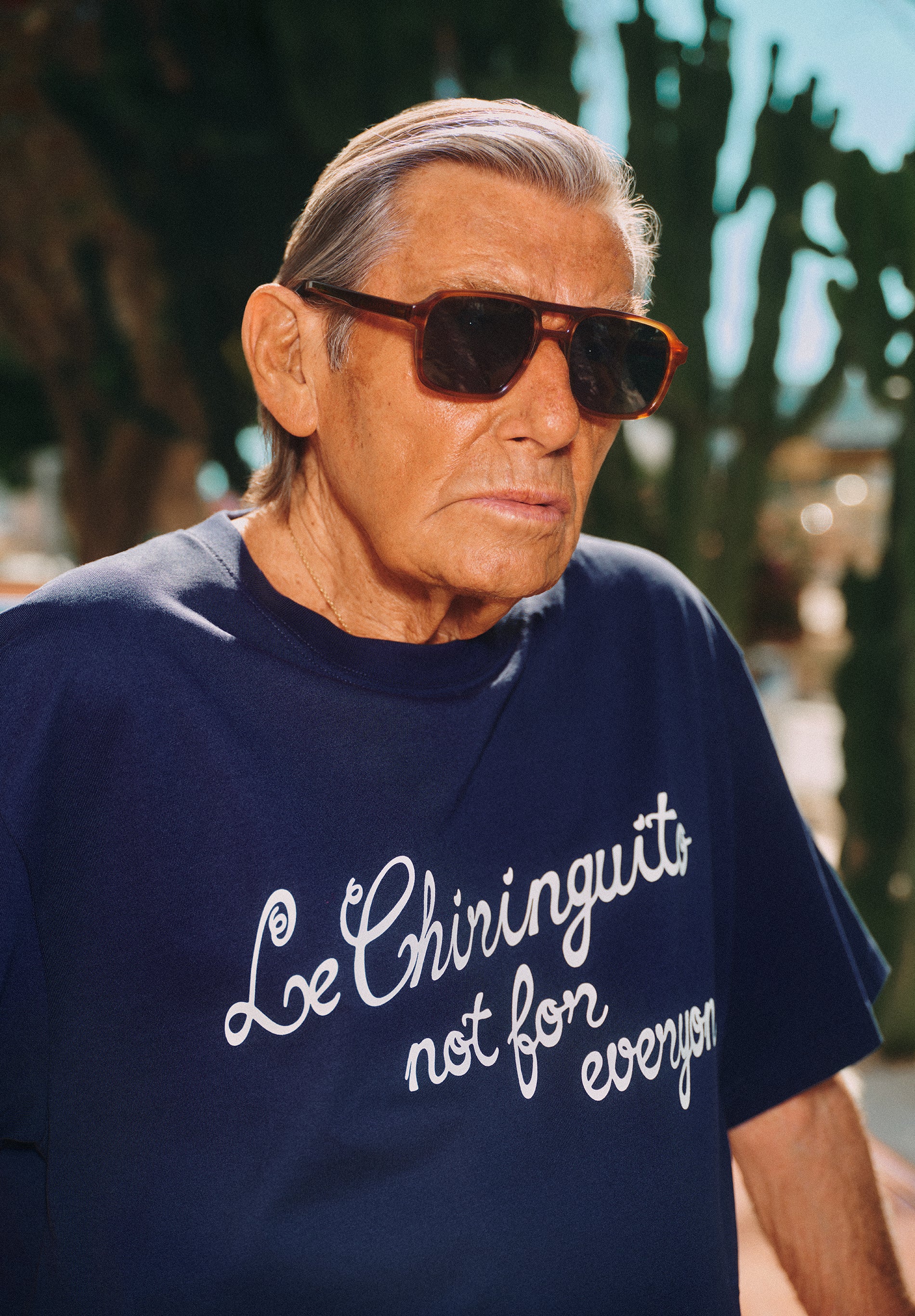 T-SHIRT COM PADRÃO EM CONTRASTE | LE CHIRINGUITO