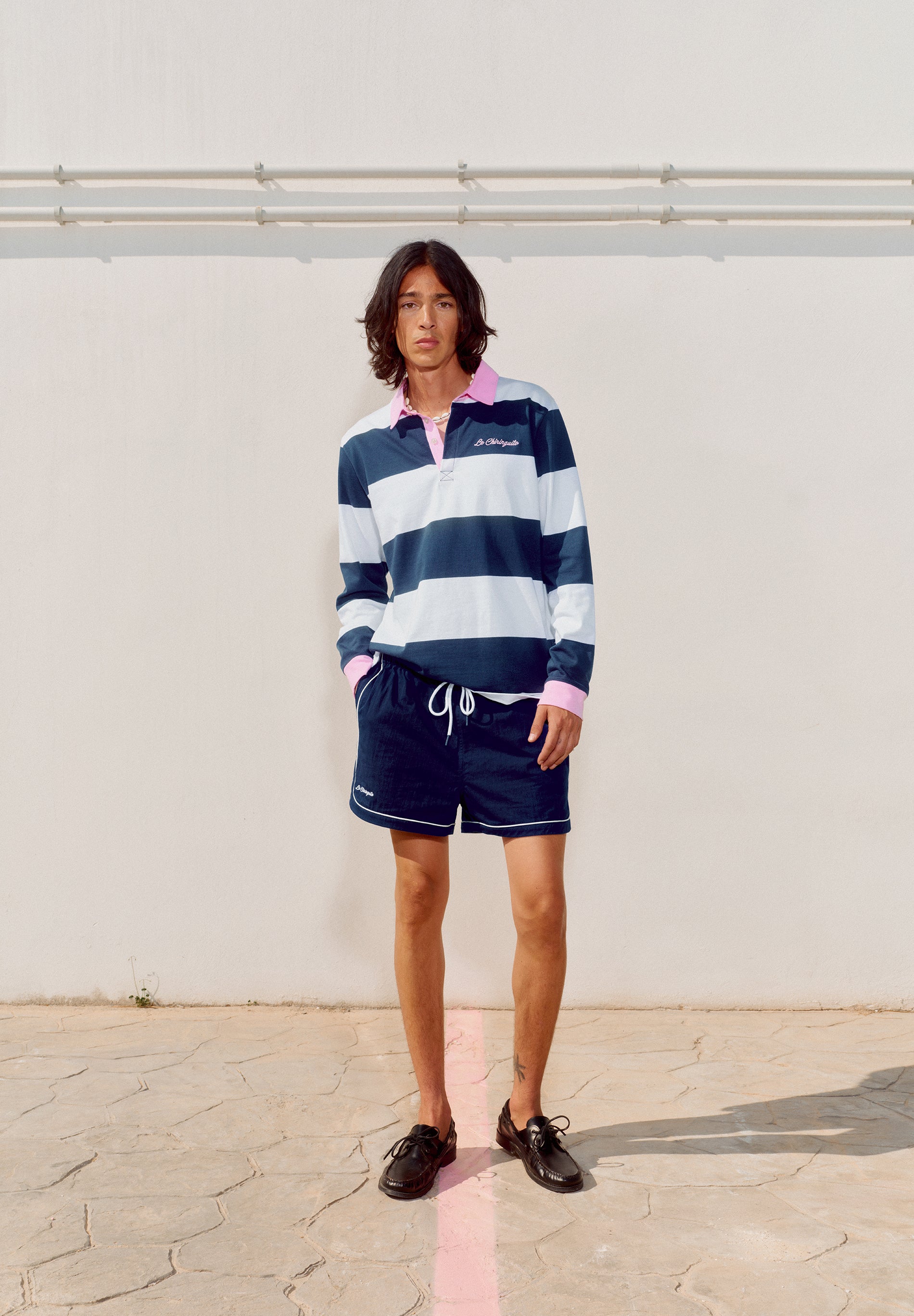 SWEATSHIRT CAMISA POLO EM CONTRASTE | LE CHIRINGUITO