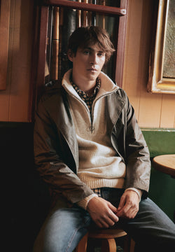 SWEATER PREMIUM COM ZIP NA GOLA