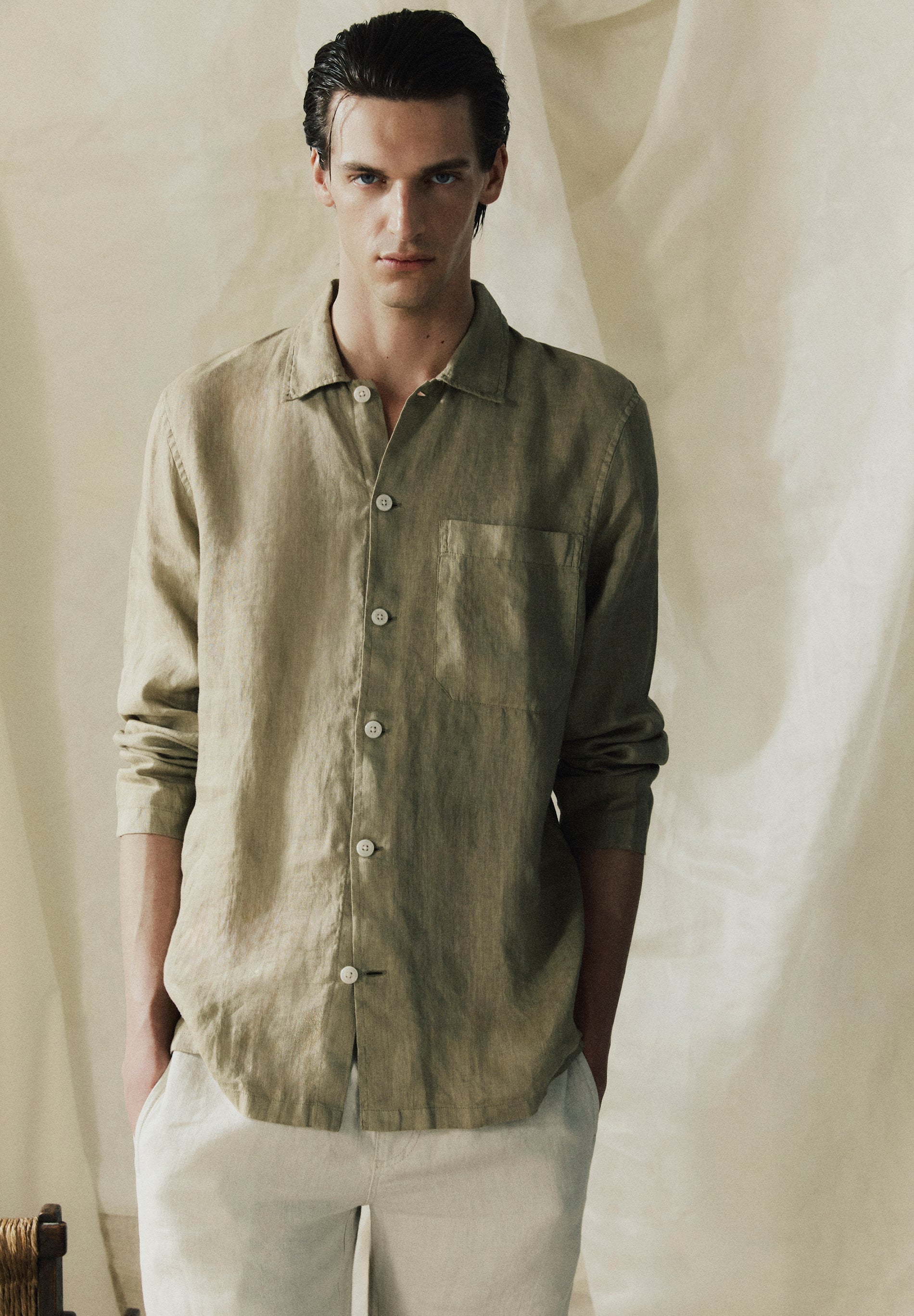 CAMISA DE LINHO LOOSE FIT