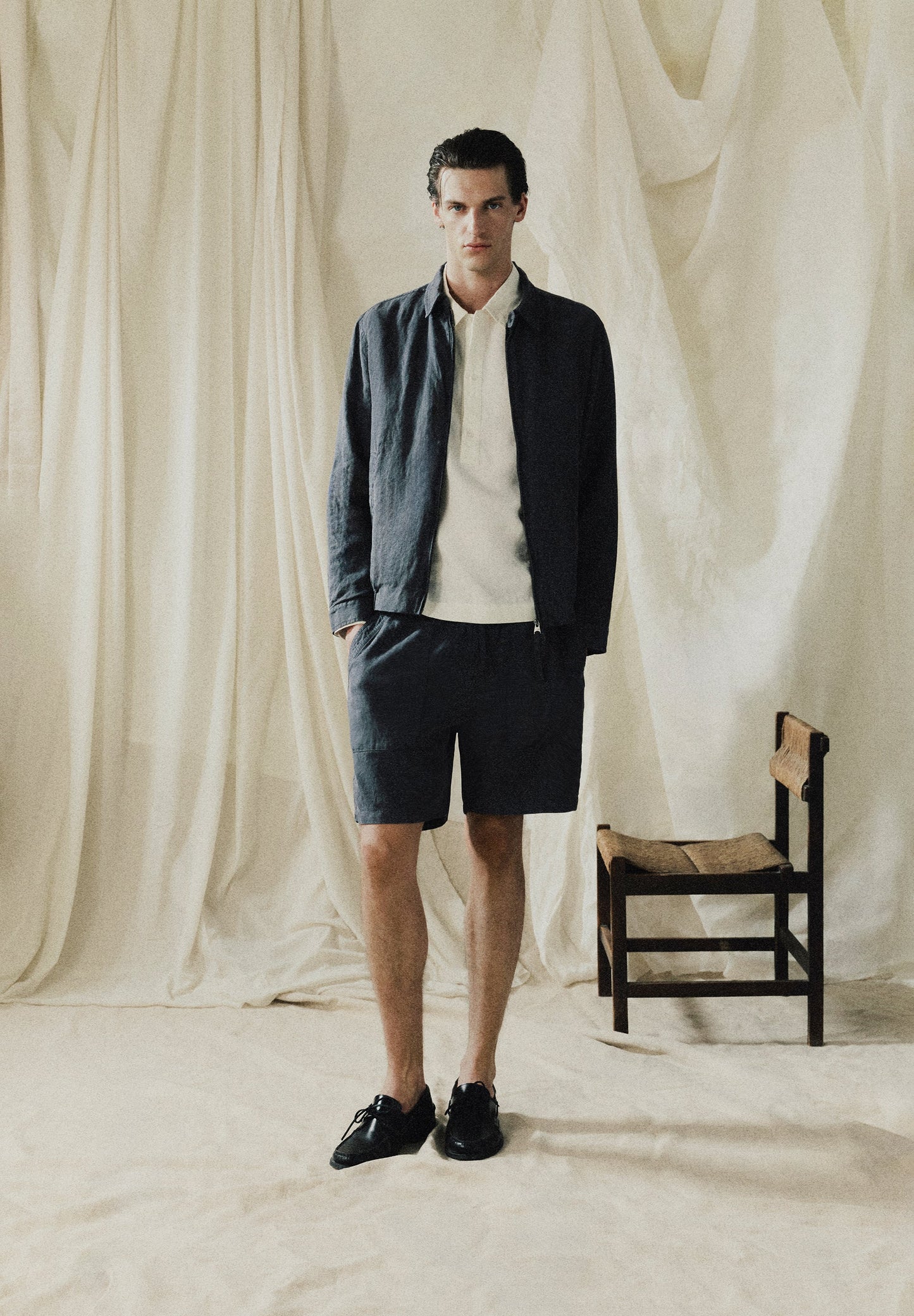CARDIGAN BOMBER DE LINHO