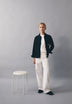 CARDIGAN NAVY COM BOLSO