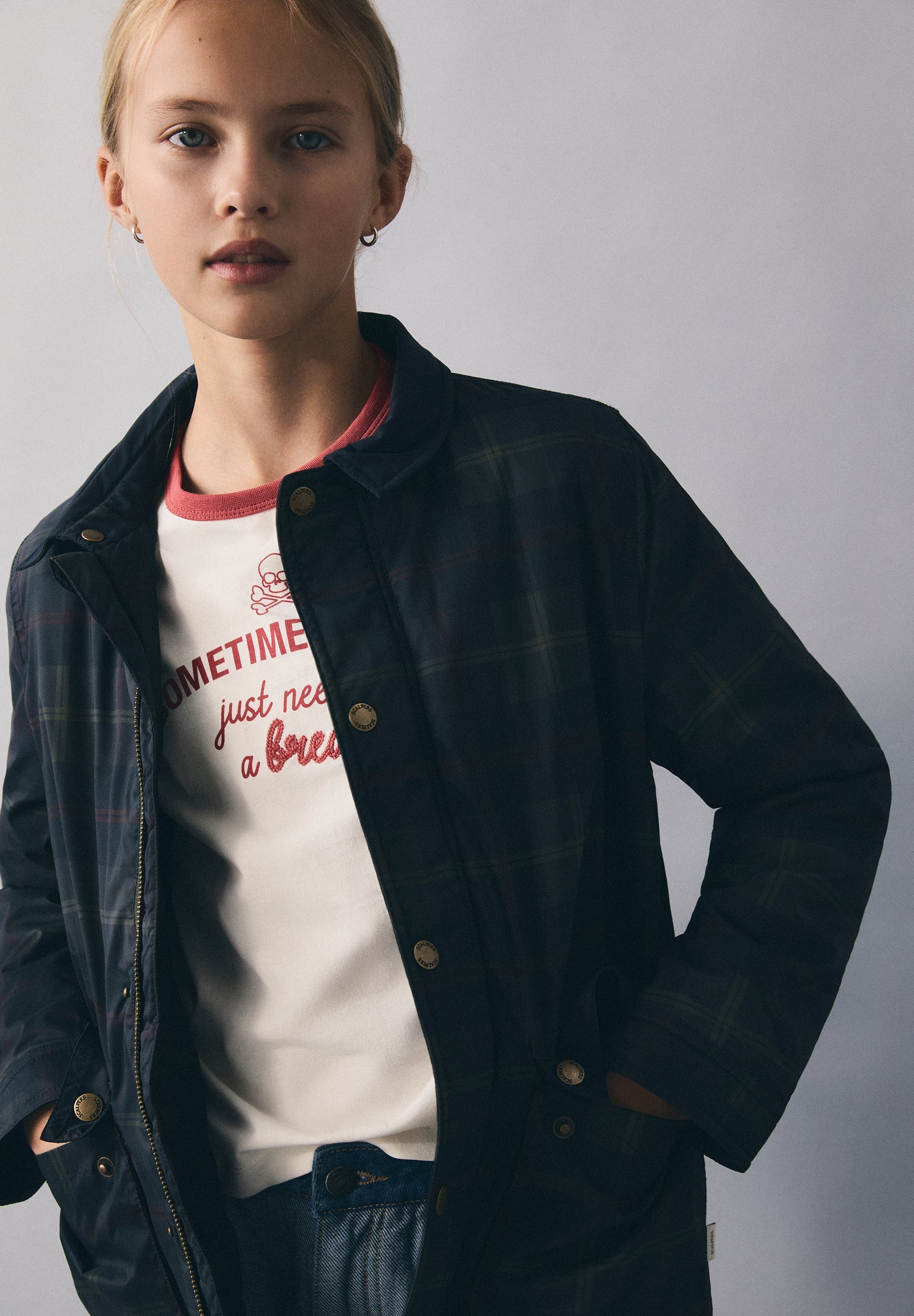 CARDIGAN ENCERADO XADREZ