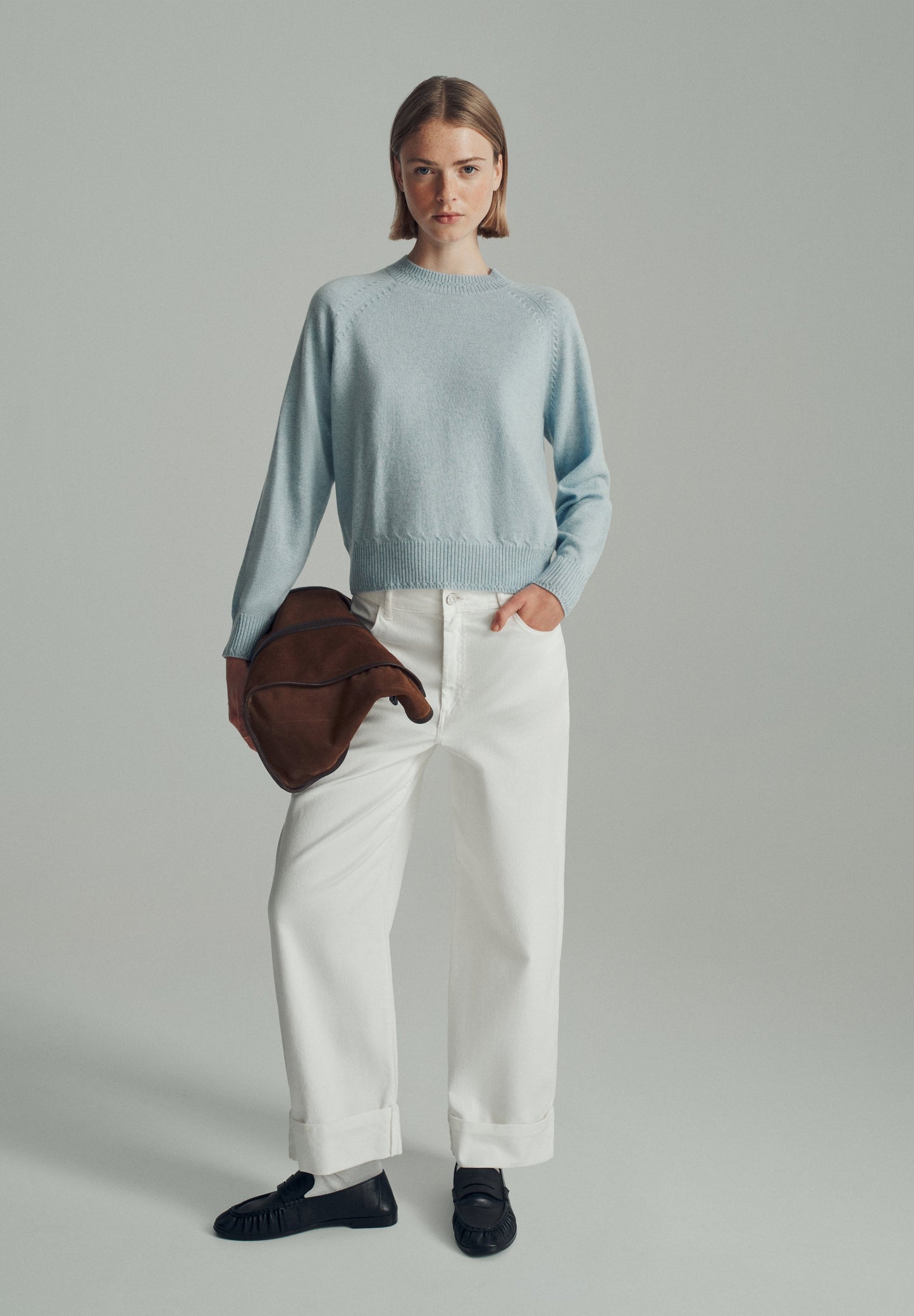 SWEATER 100% CAXEMIRA DECOTE REDONDO