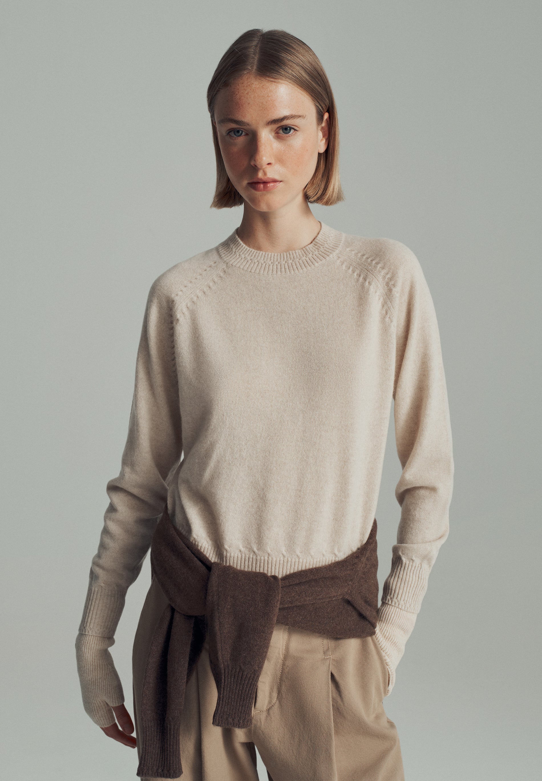SWEATER 100% CAXEMIRA DECOTE REDONDO