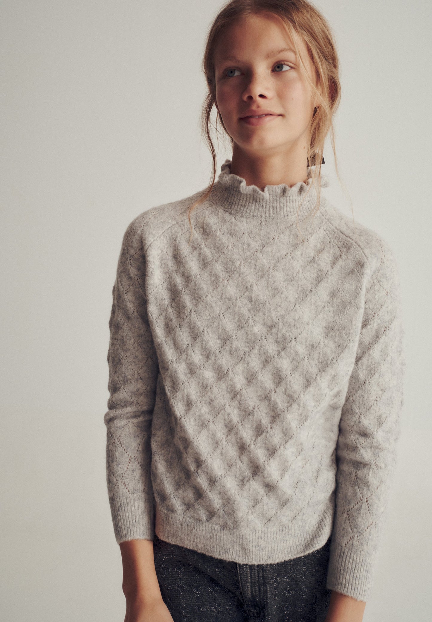 SWEATER DE LÃ MERINO COM GOLA ALTA