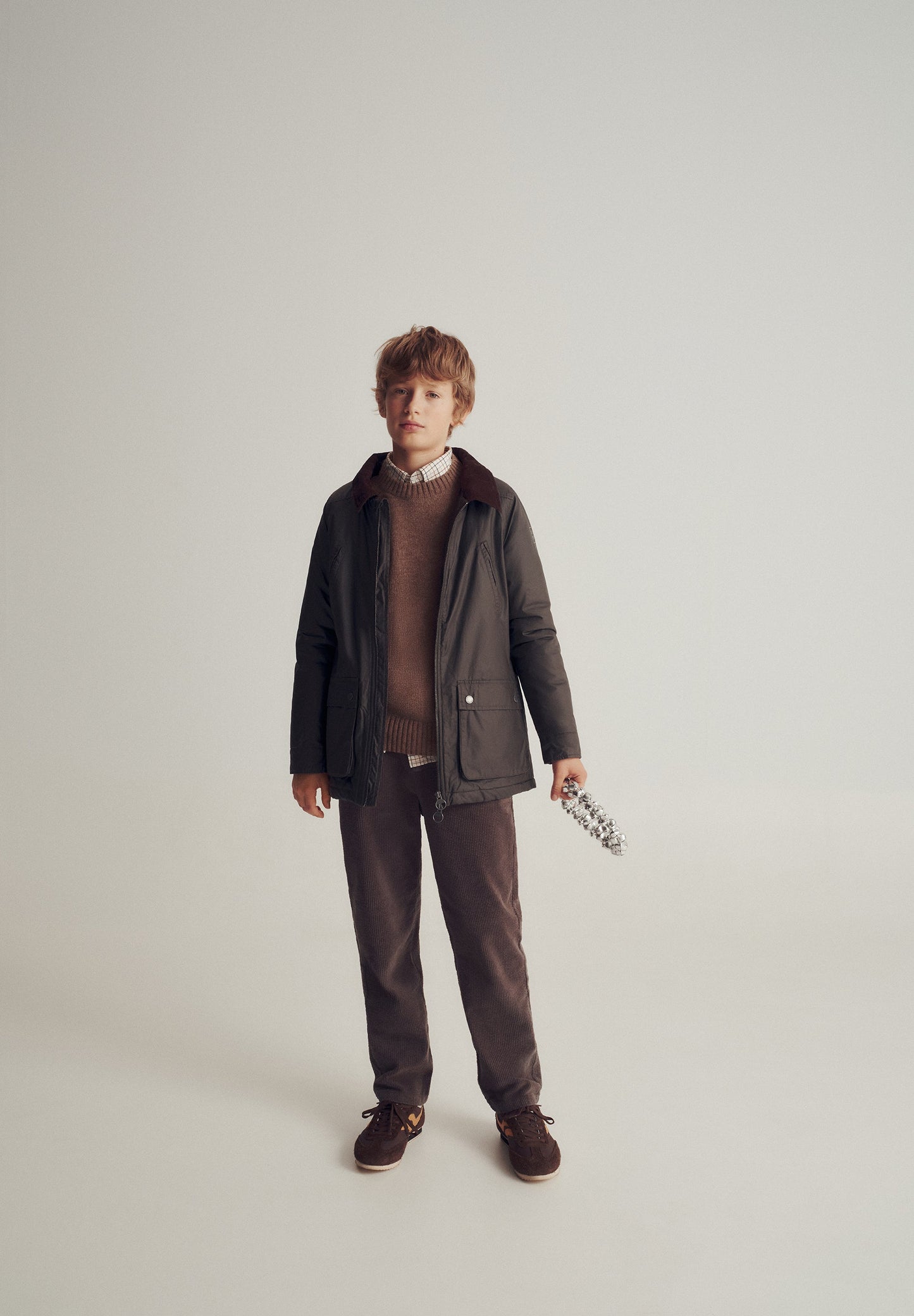 PARKA ENCERADA COM INTERIOR DE BOMBAZINA