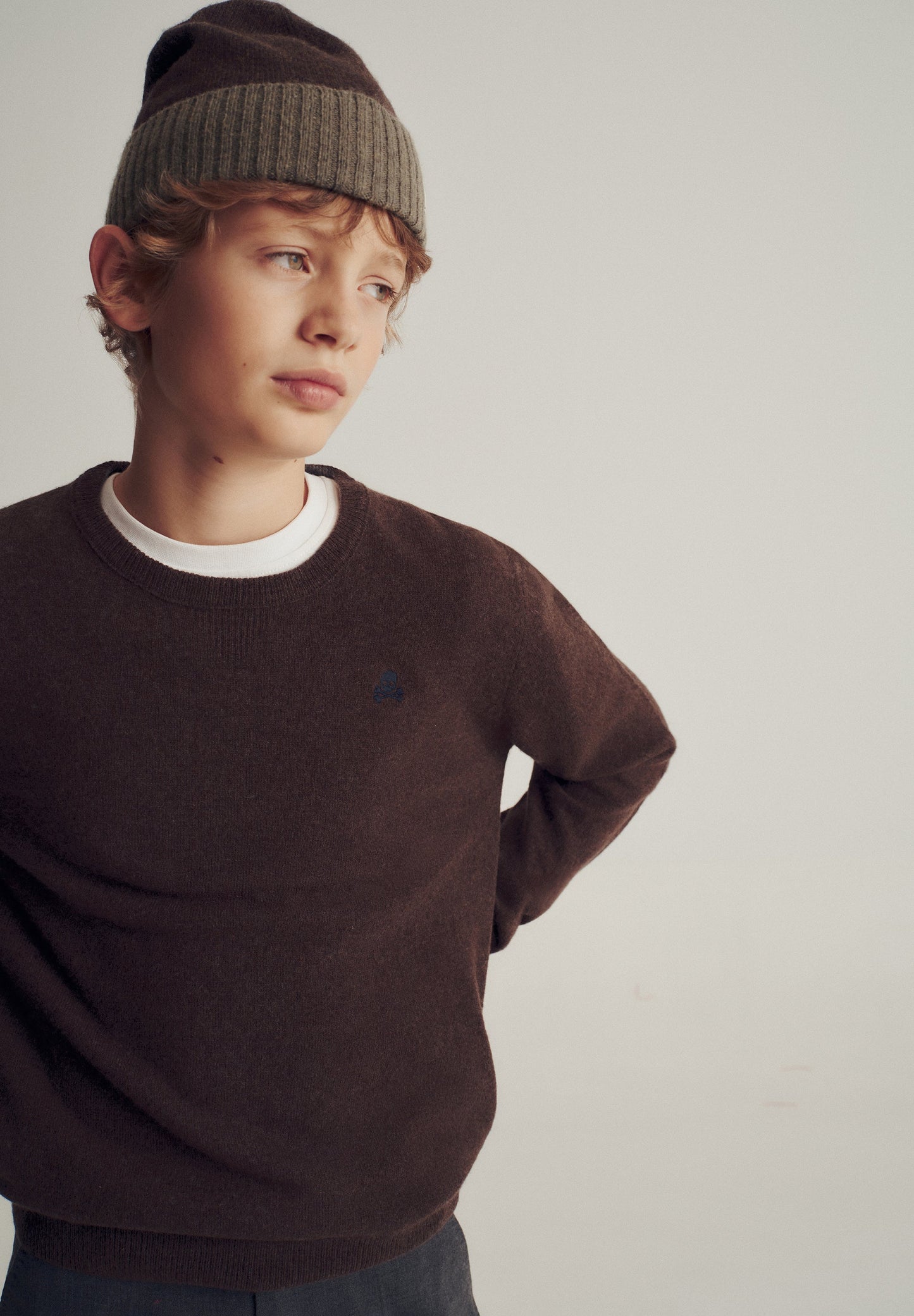 SWEATER DE LÃ COM SKULL