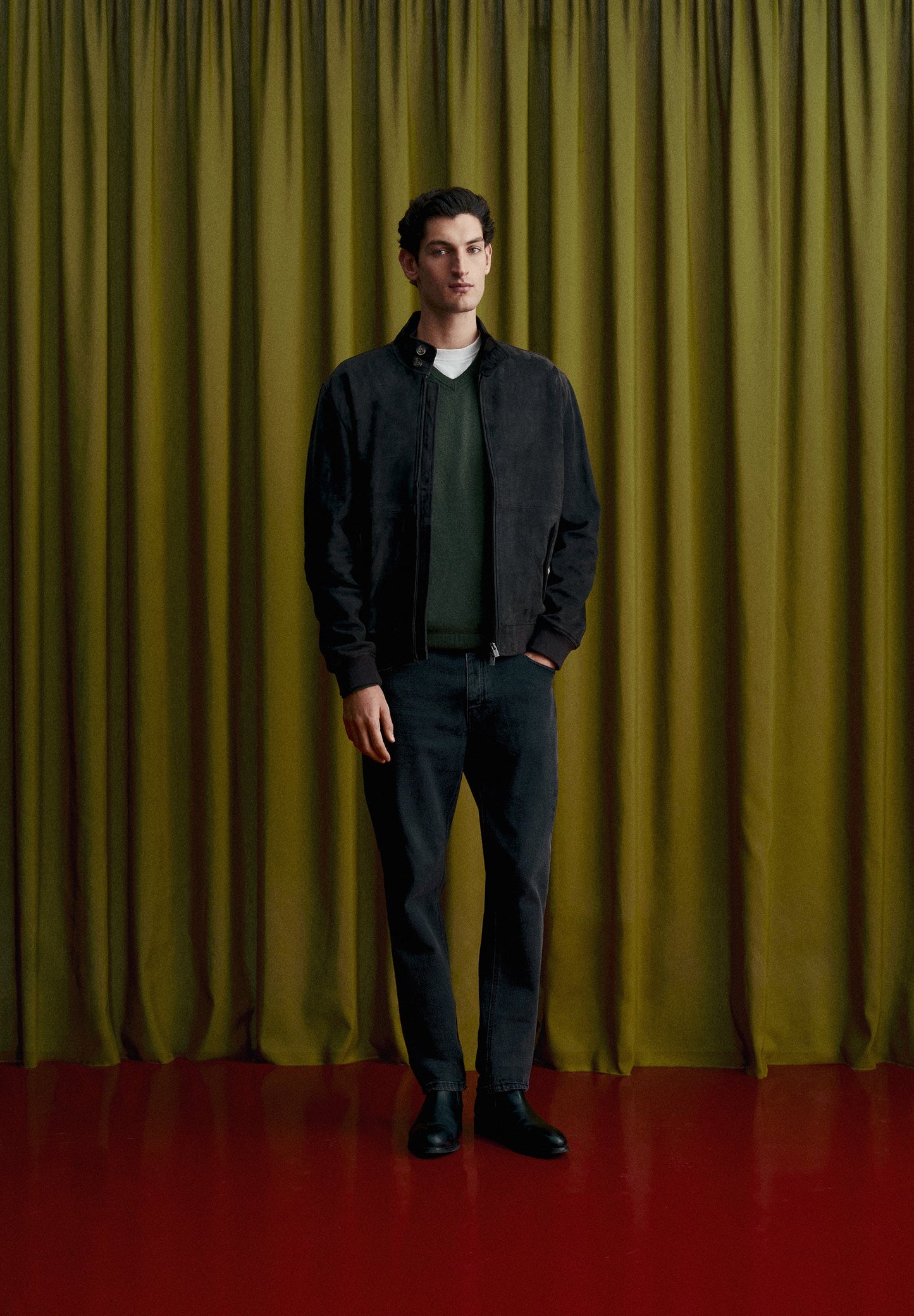 CASACO DE PELE DE CABRA