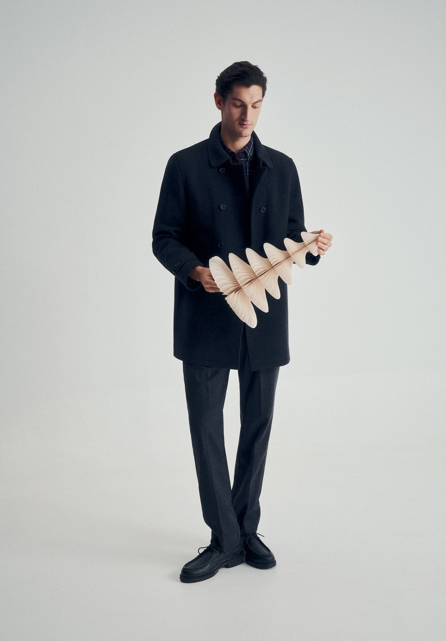 CASACO CRUZADO DE LÃ