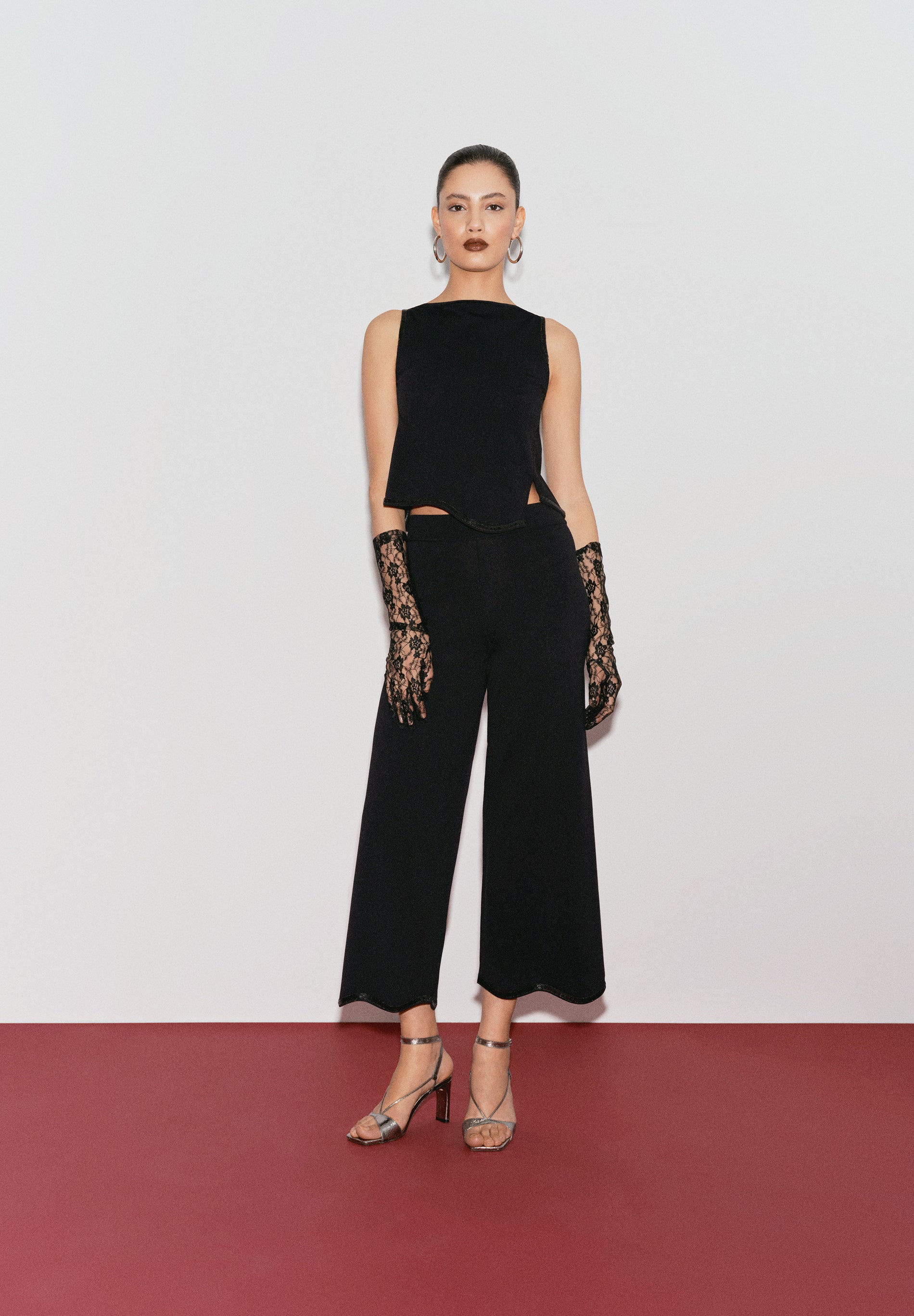 XM SCEMBELLISHMENT KNIT PANT