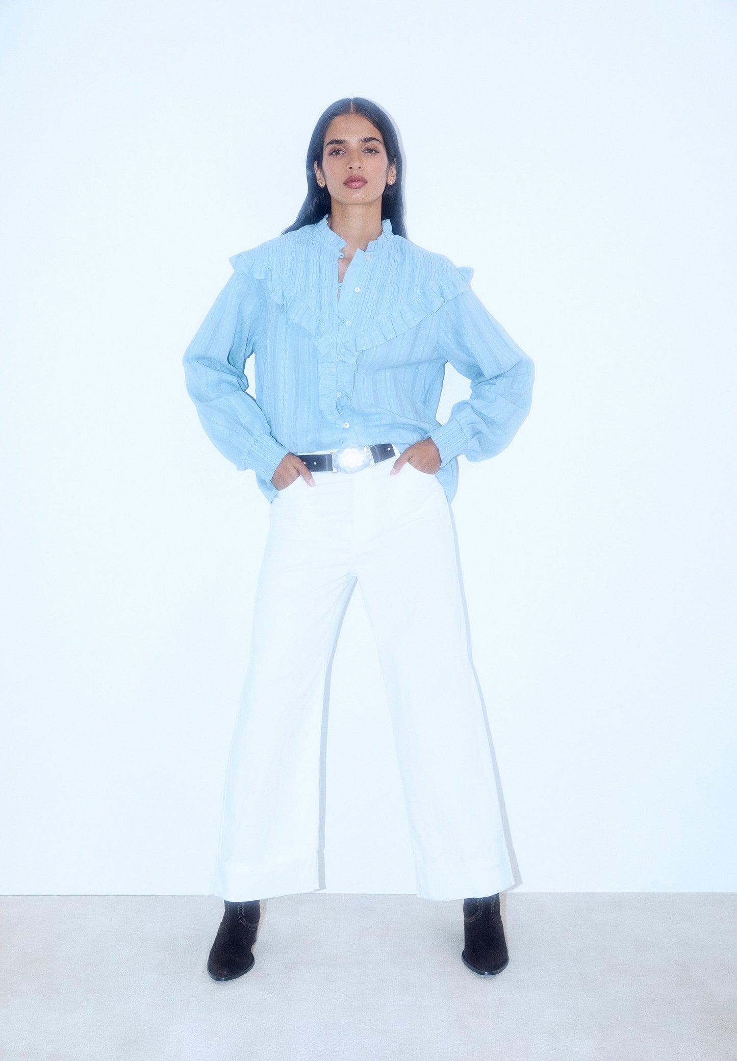 CALÇAS DENIM CULOTTES