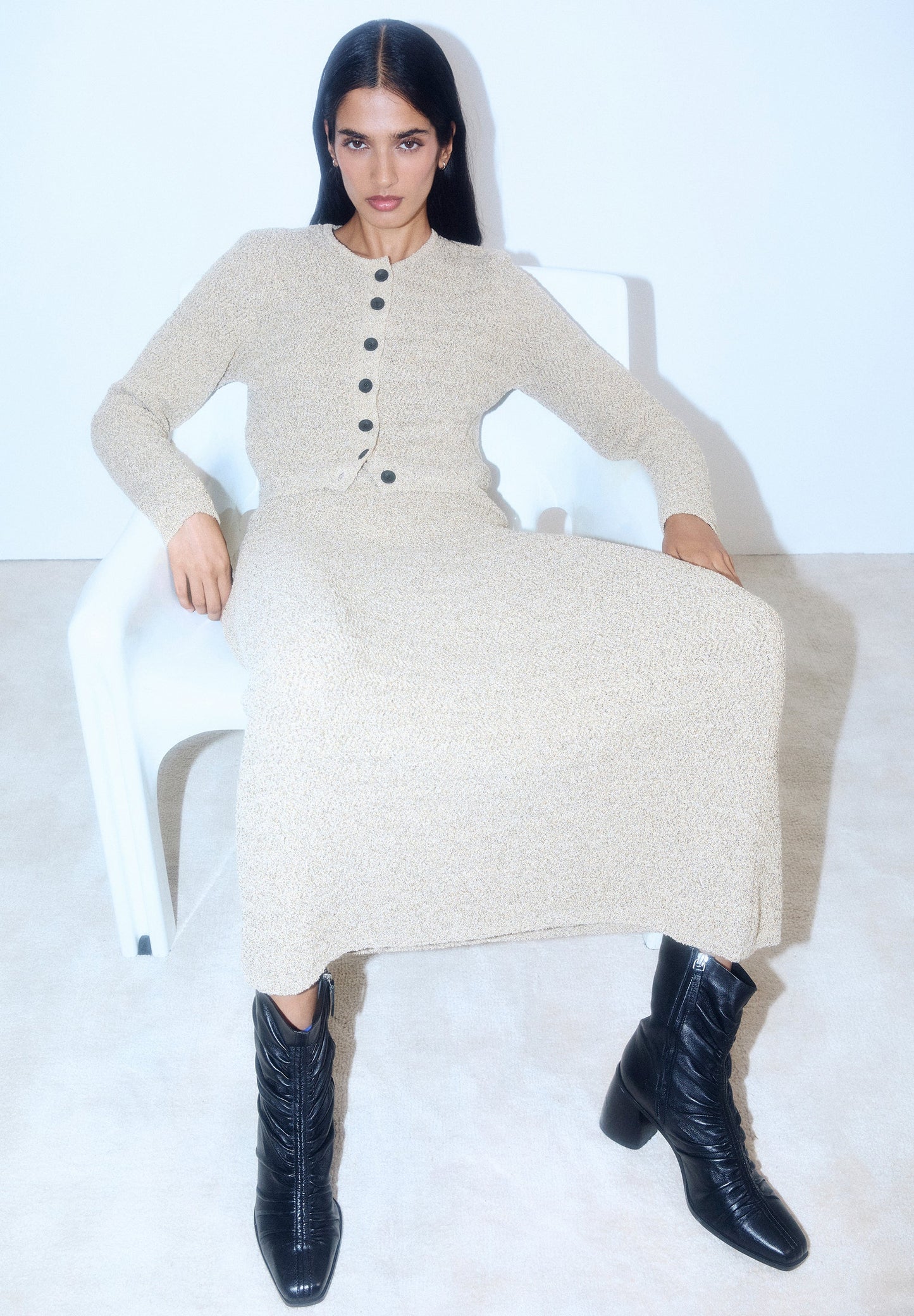 SAIA COMPRIDA DE MALHA