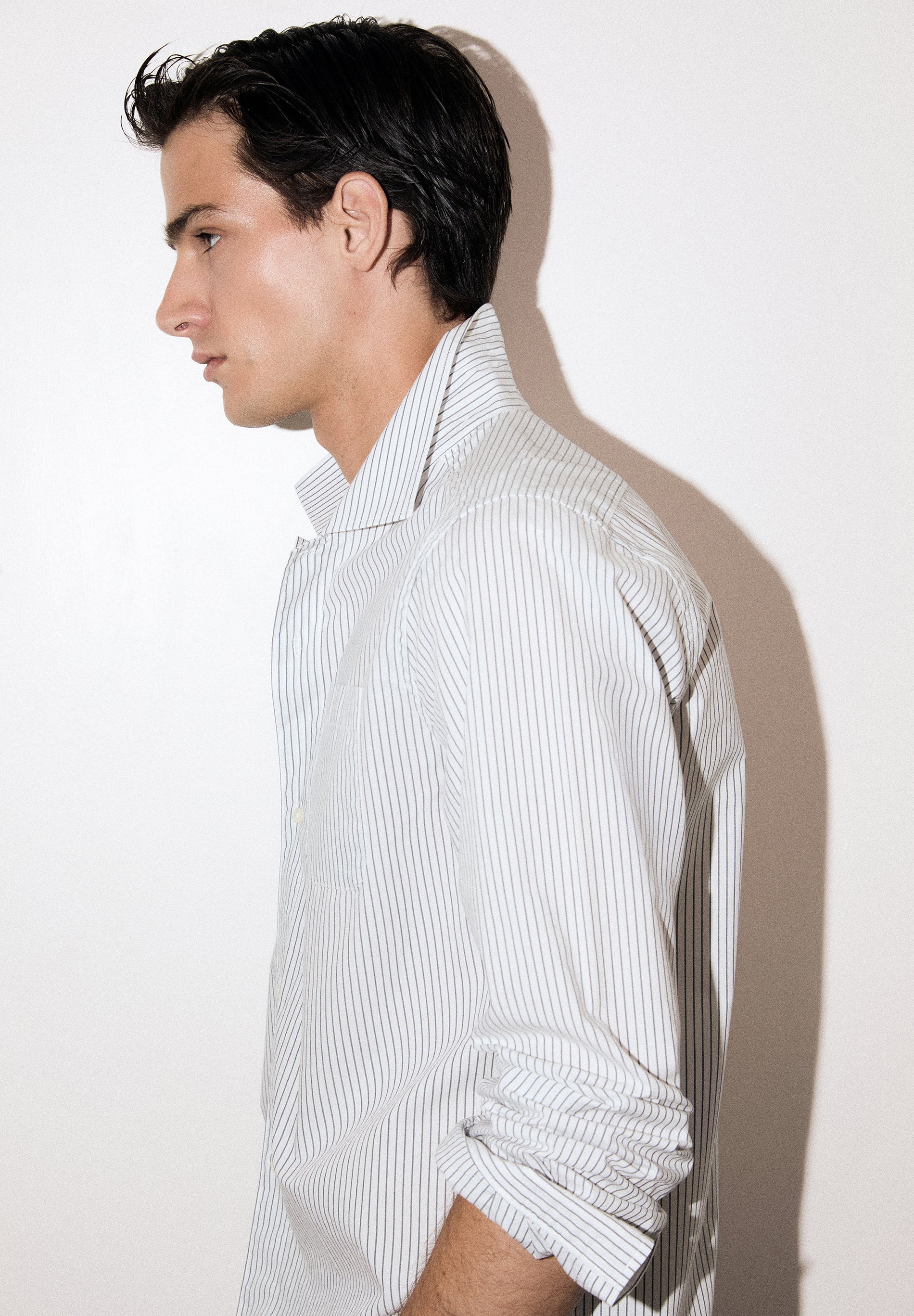 CAMISA ÀS RISCAS REGULAR FIT