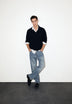 SWEATER CAMISA POLO EM MALHA DE ALGODÃO