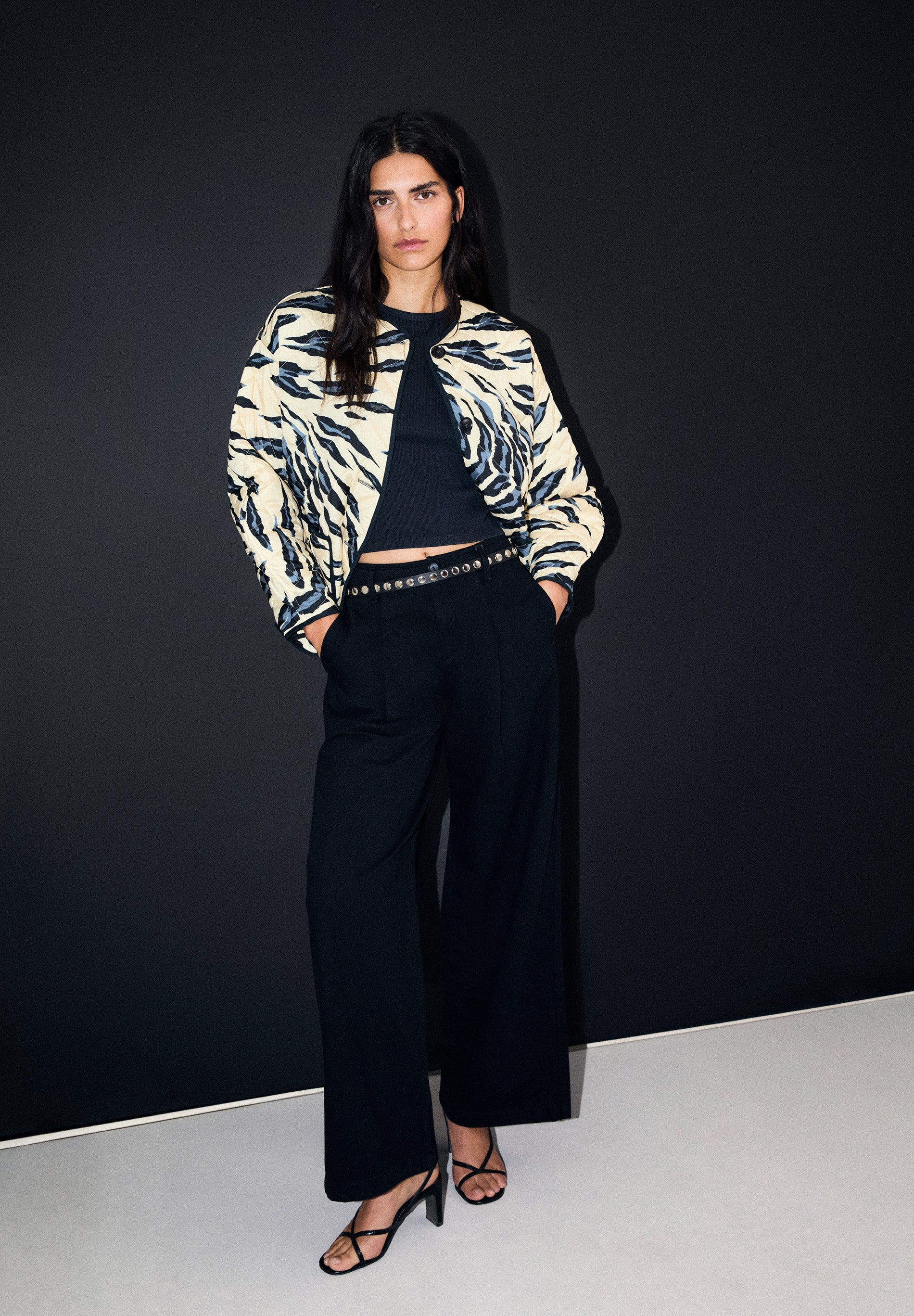 CARDIGAN REVERSÍVEL ESTAMPADO ANIMAL