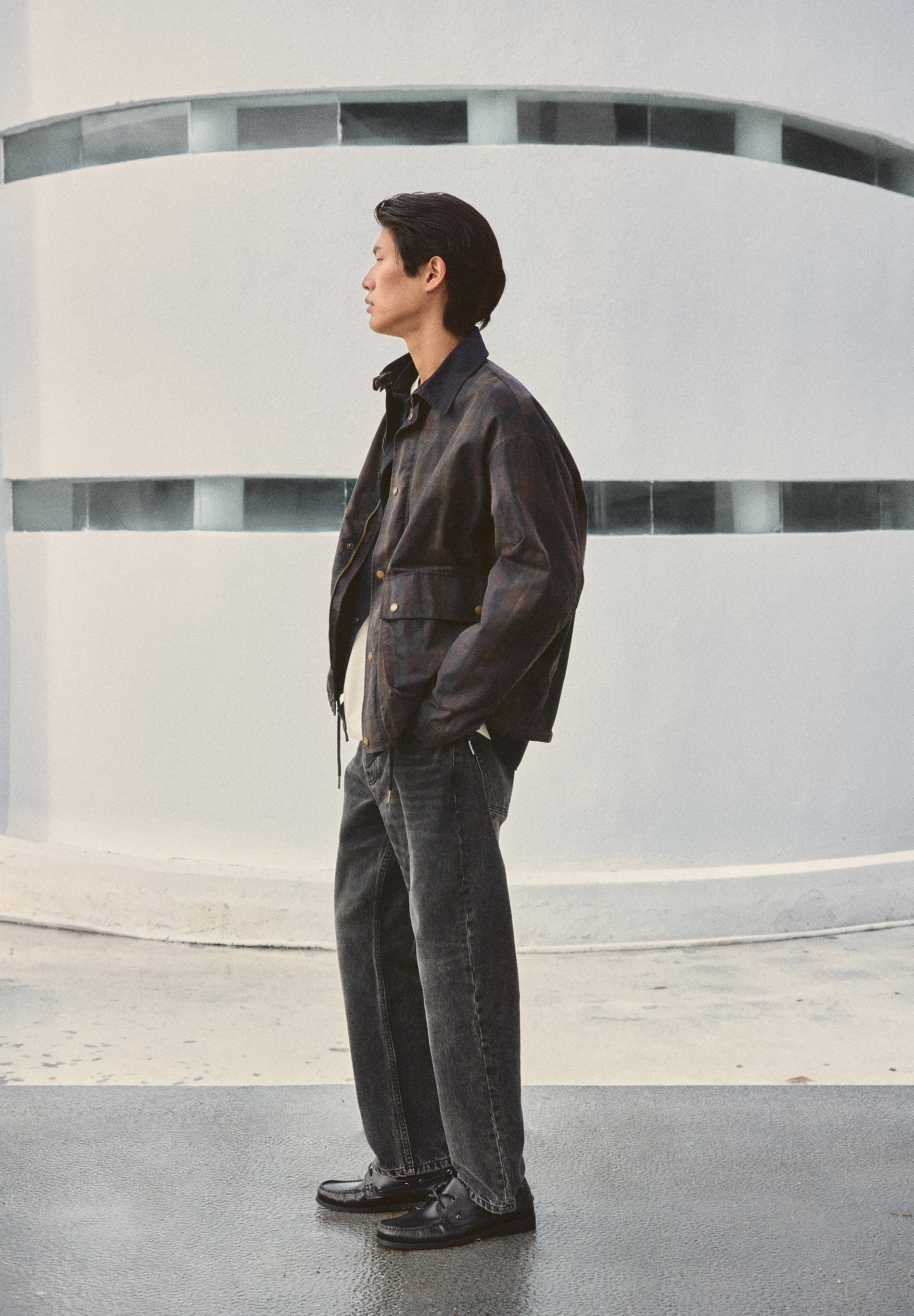 CARDIGAN ENCERADO XADREZ