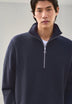 SWEATSHIRT COM MEIO FECHO