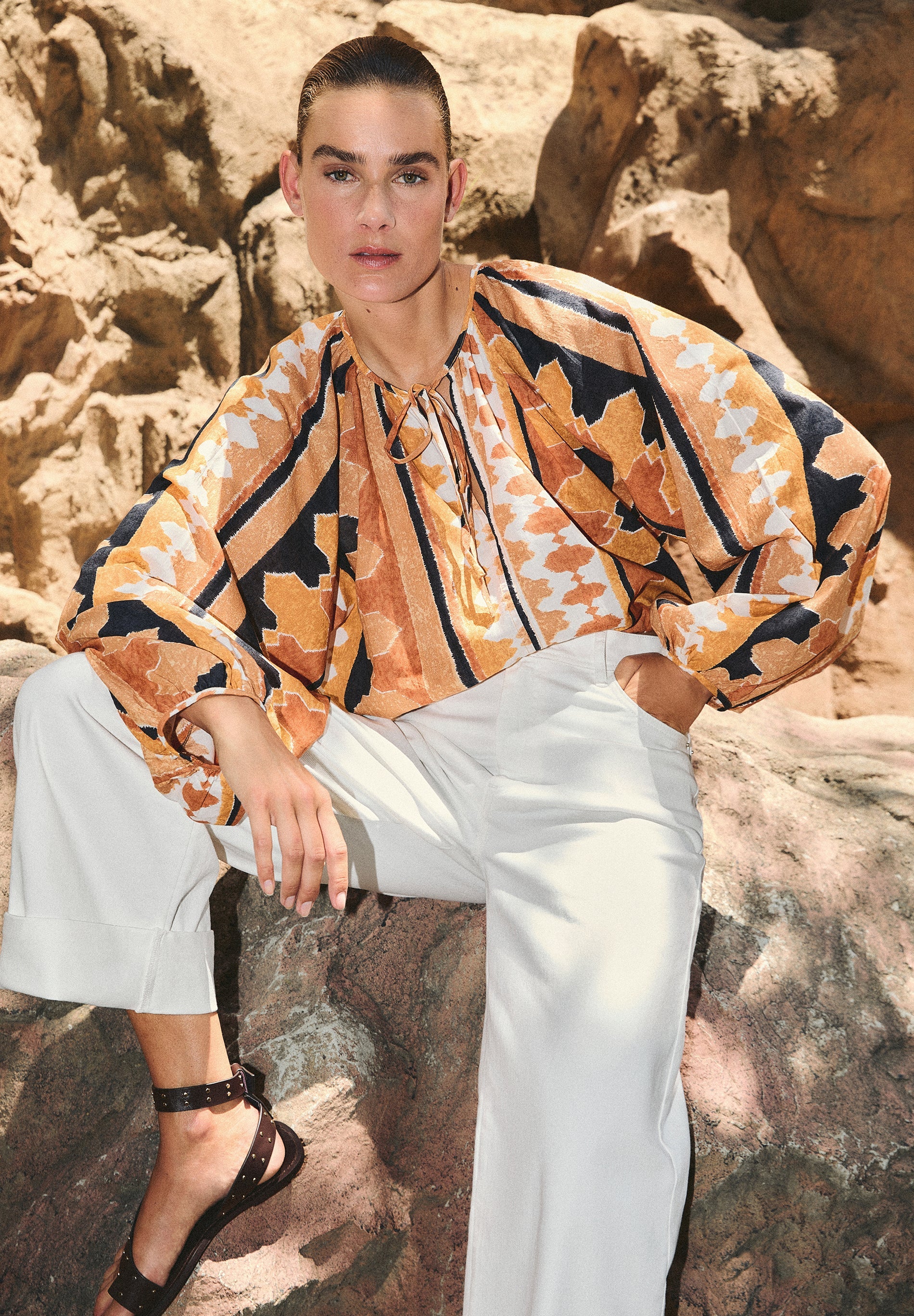 CAMISA ÉTNICA BUFANTE