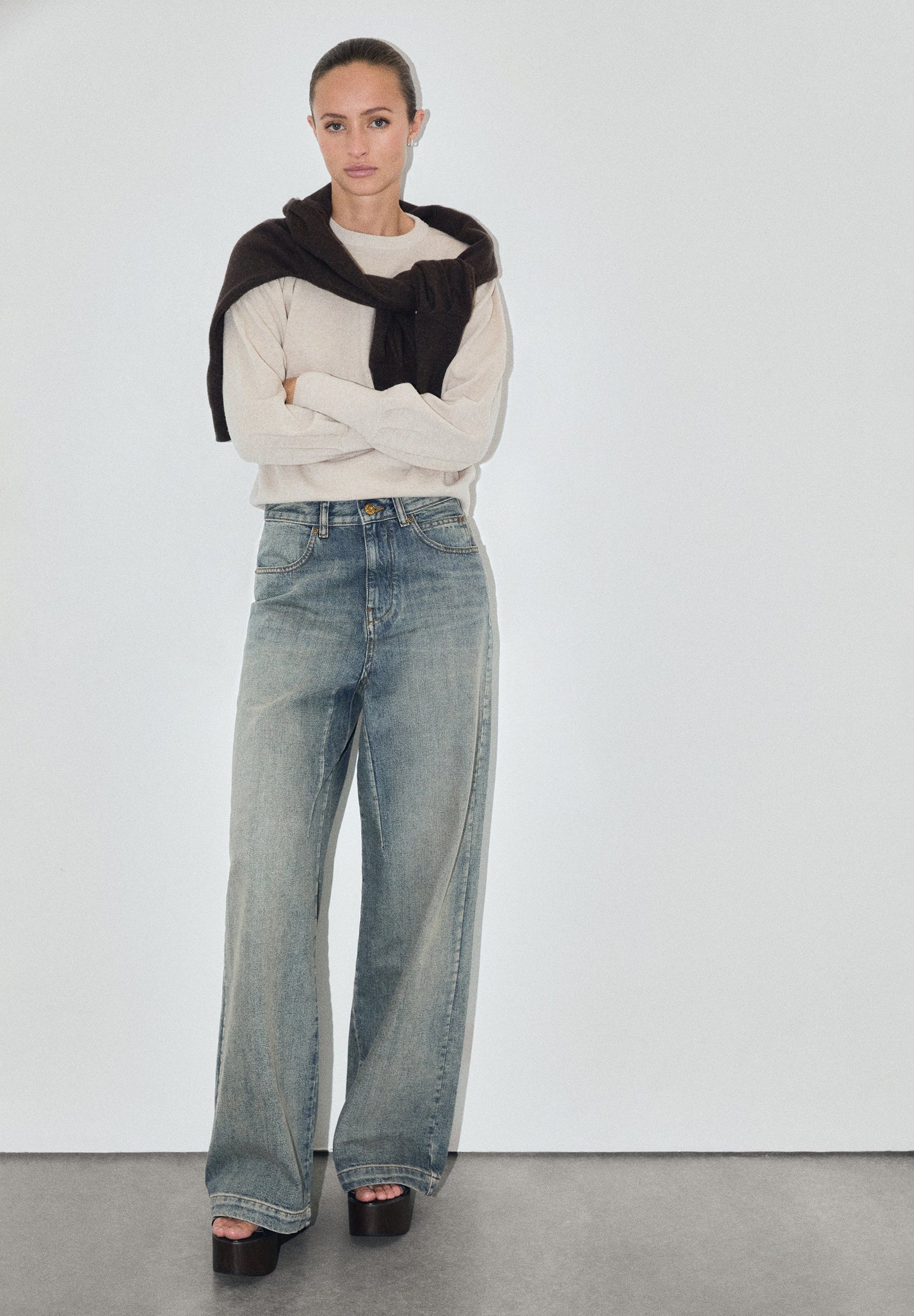 SWEATER COM MANGA ABALONADA