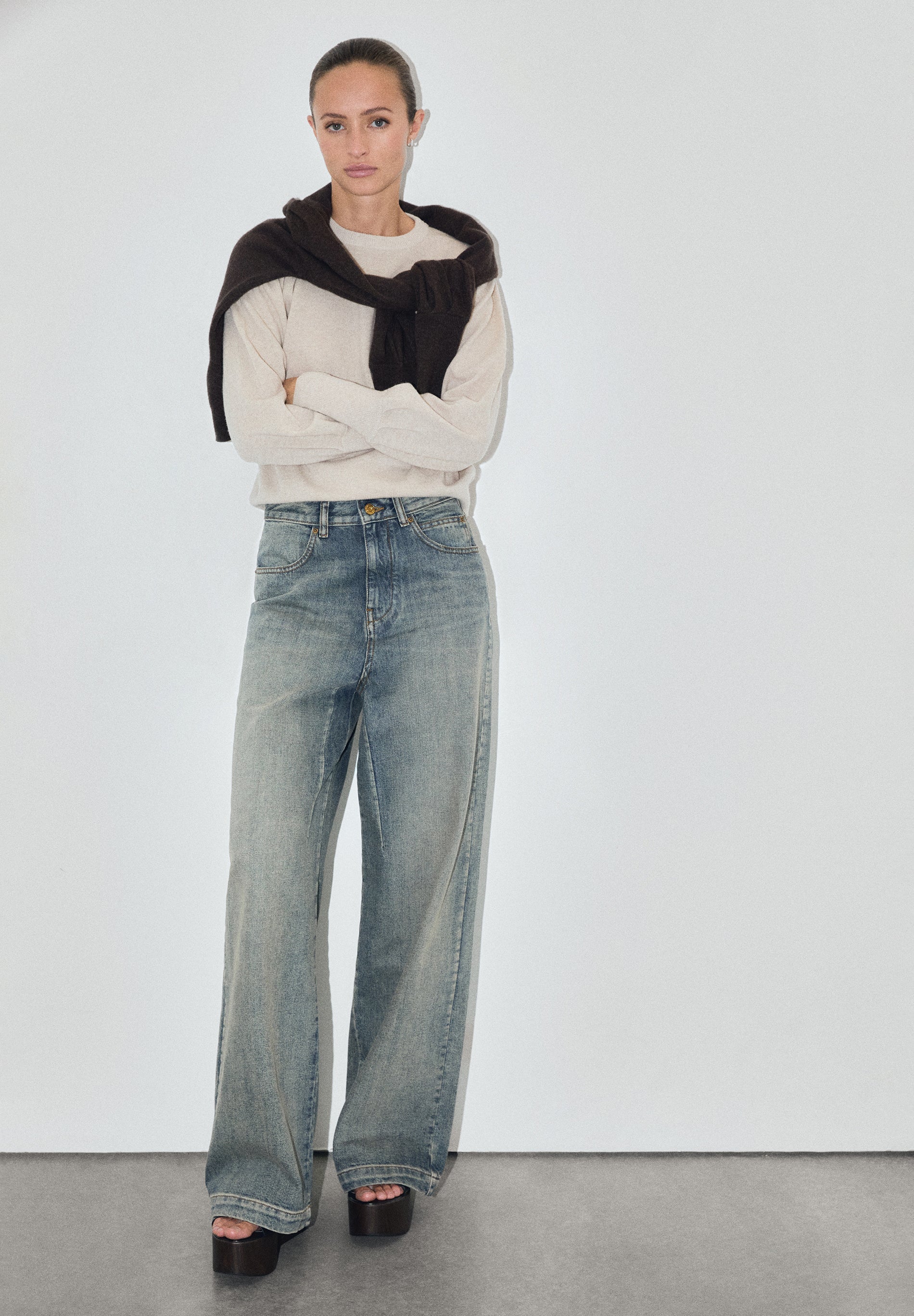 SWEATER COM MANGA ABALONADA