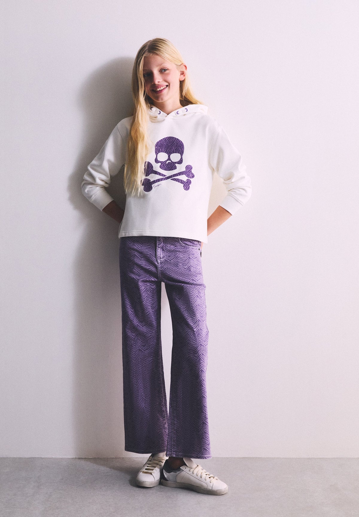 SWEATSHIRT COM SKULL E ESTAMPADO ANIMAL