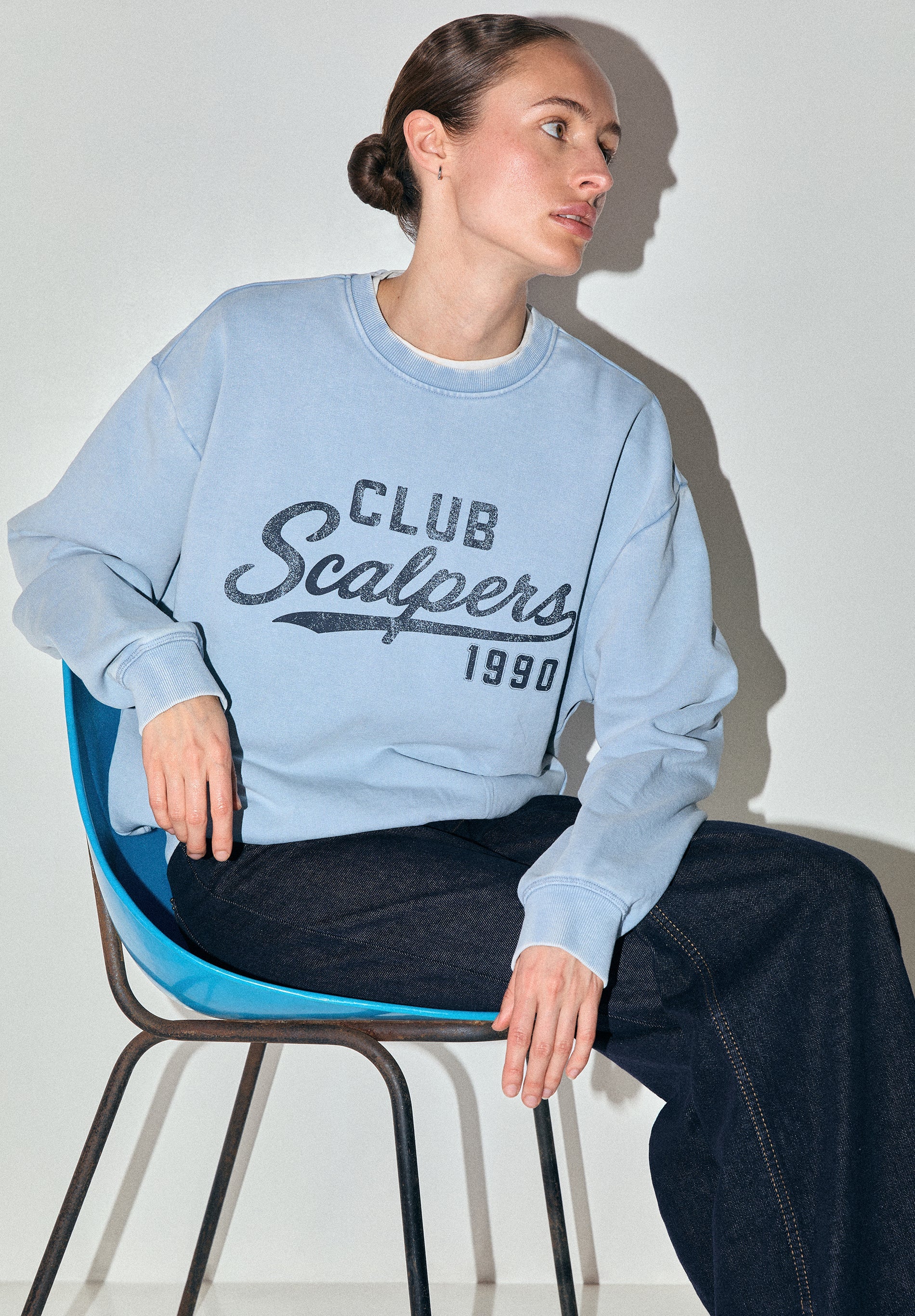 SWEATSHIRT COM PADRÃO DESBOTADO