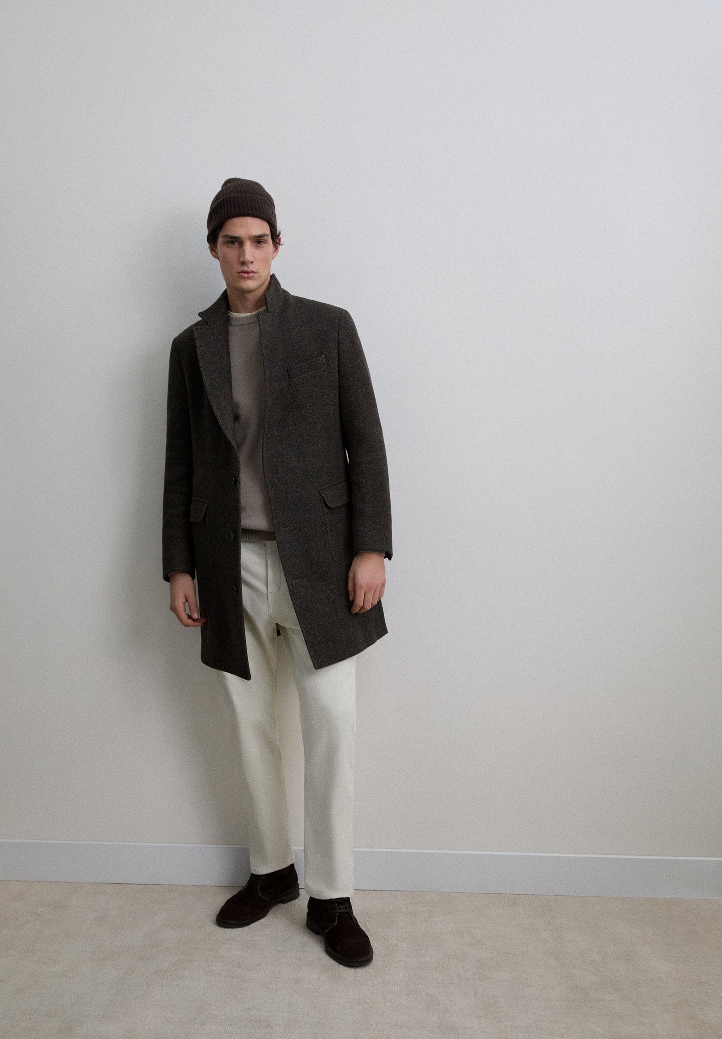 CASACO DE LÃ EM ESPIGA