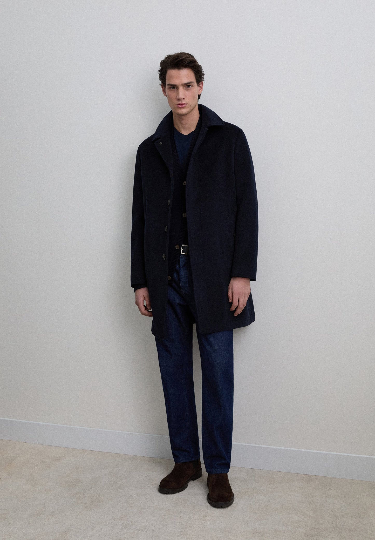 CASACO COMPRIDO MISTURA LÃ