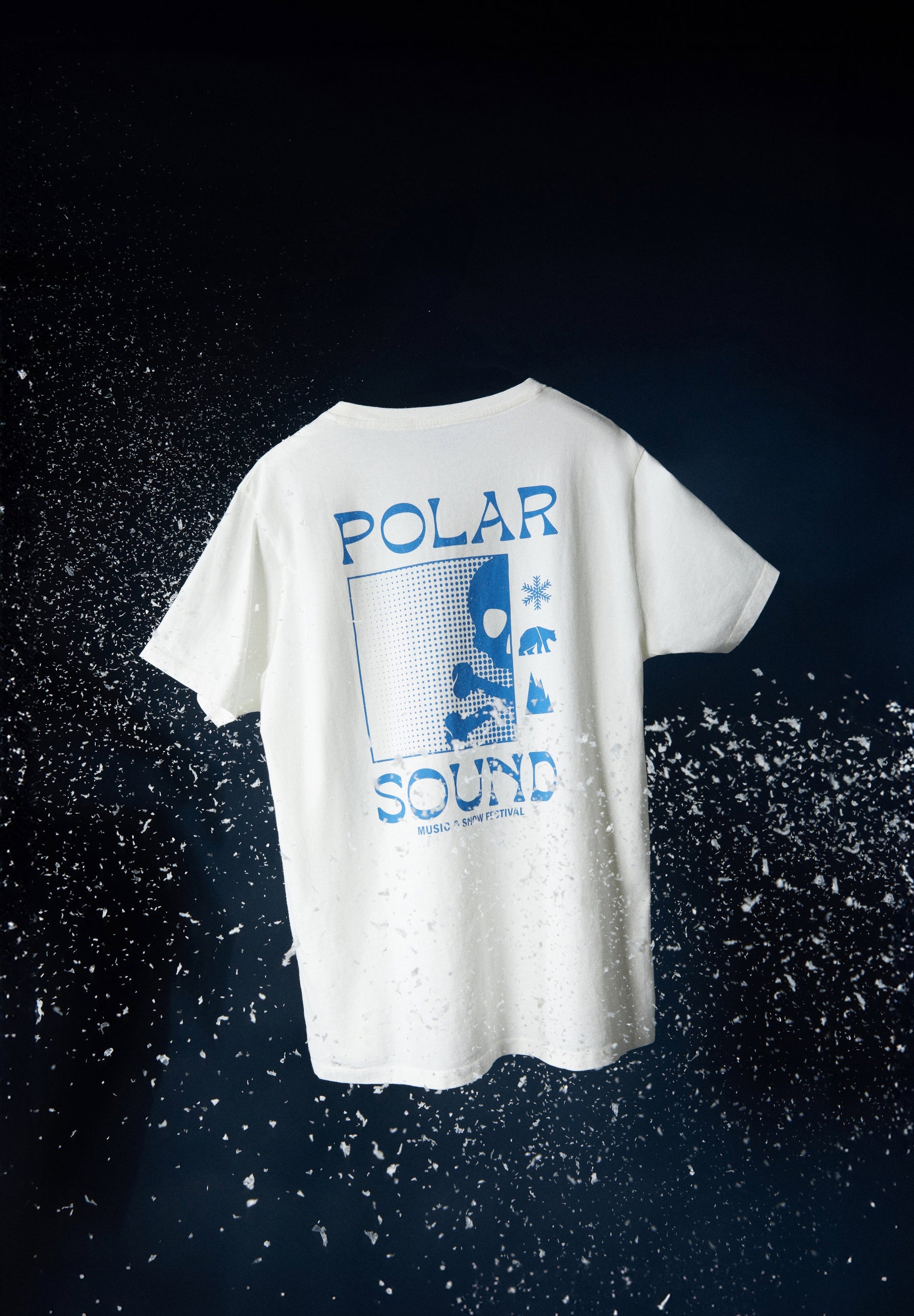 T-SHIRT COM PADRÃO DE LOGO POLAR SOUND