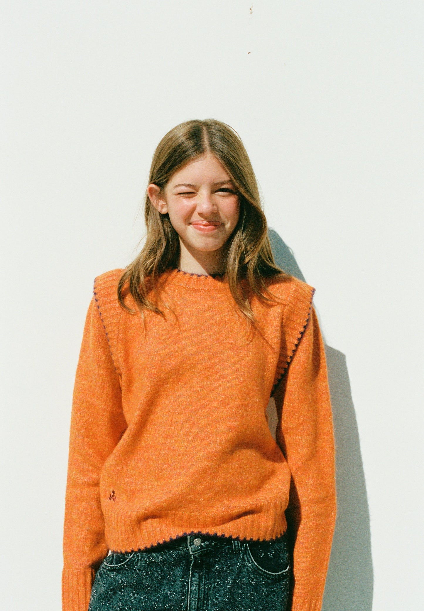 SWEATER DE MALHA EM CONTRASTE