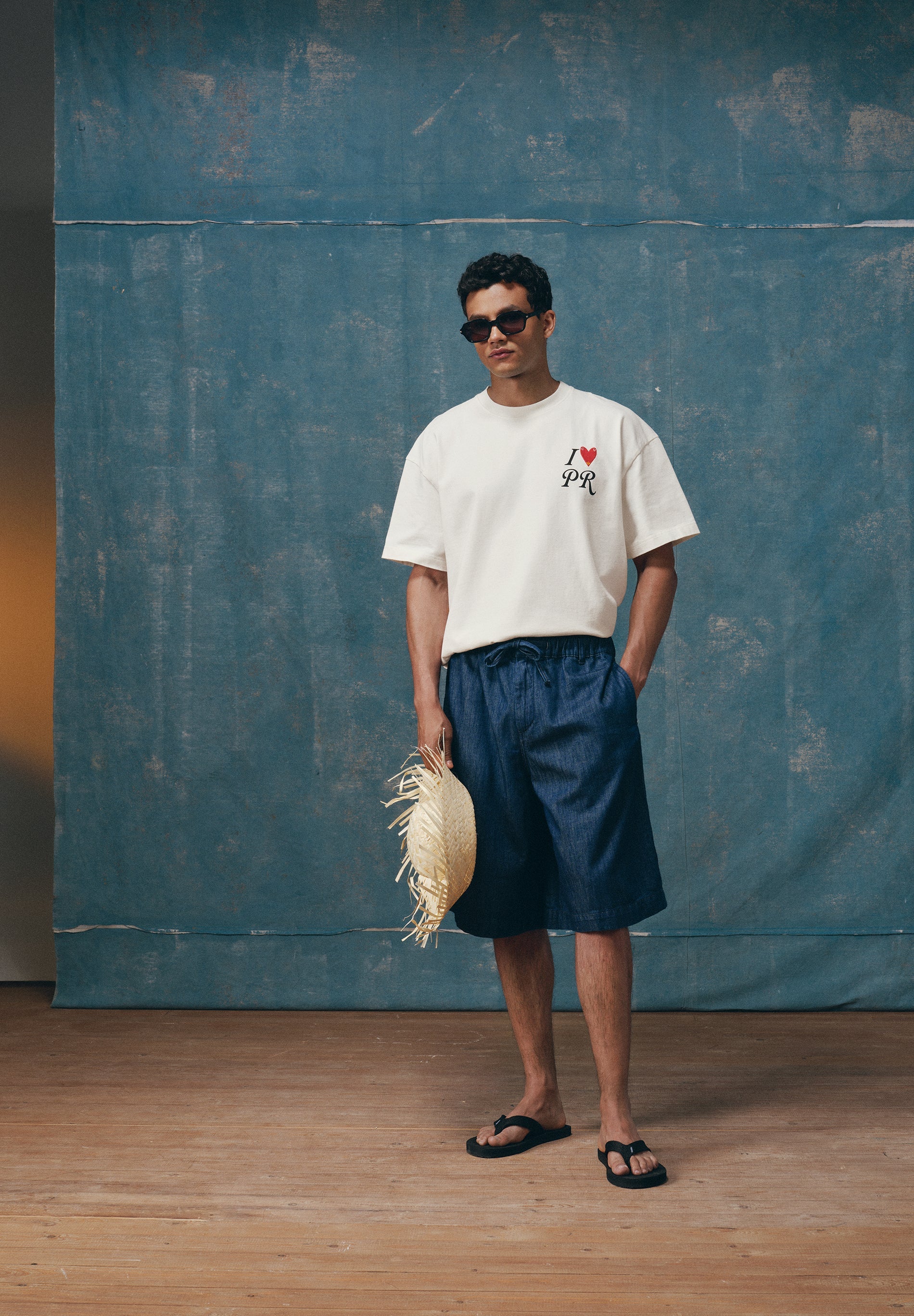 JORTS EM DENIM BAGGY FIT