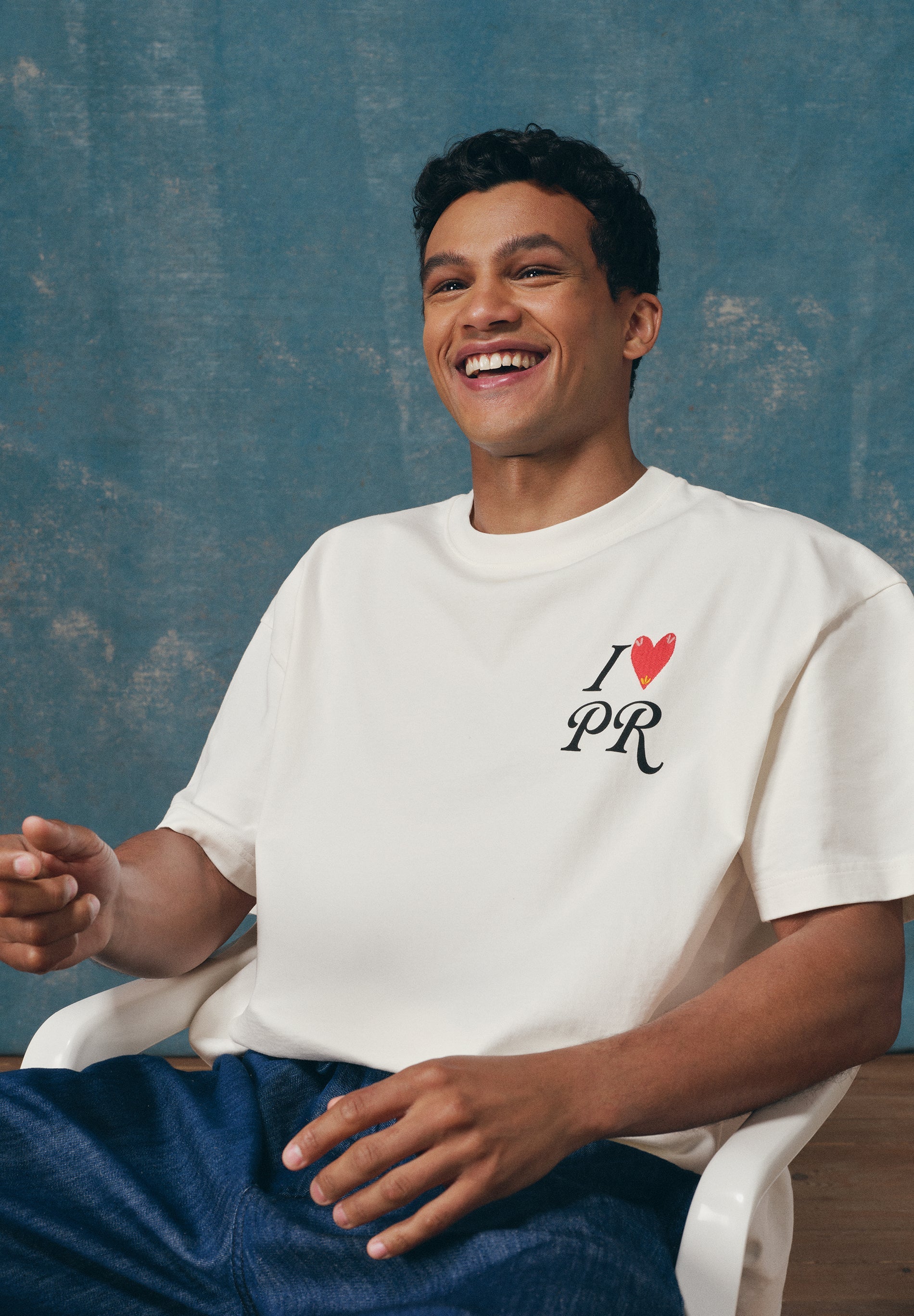 T-SHIRT COM ESTAMPADO DE PORTO RICO