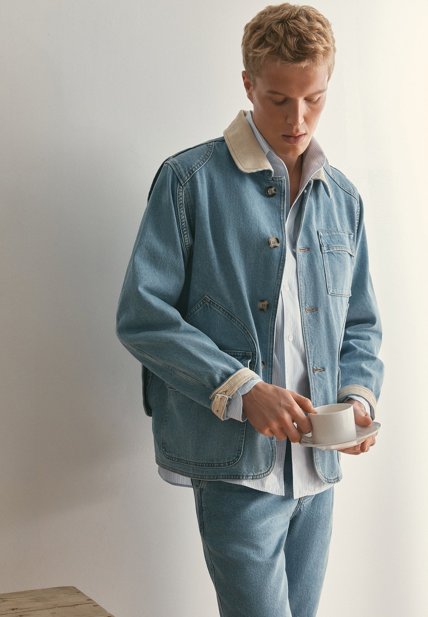 CARDIGAN DENIM MULTI BOLSOS