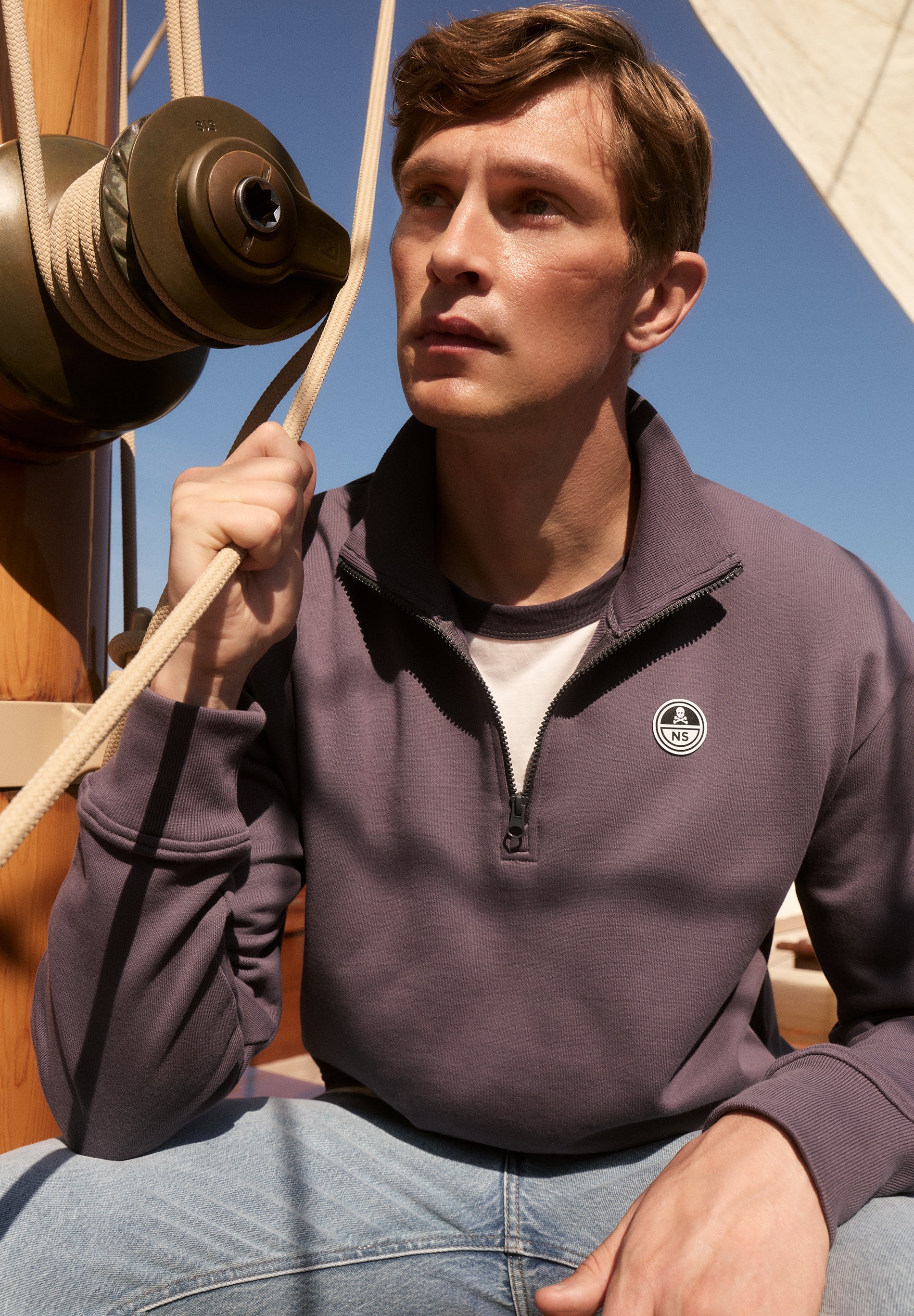 SWEATSHIRT COM ZIP NORTH SAILS X SCALPERS
