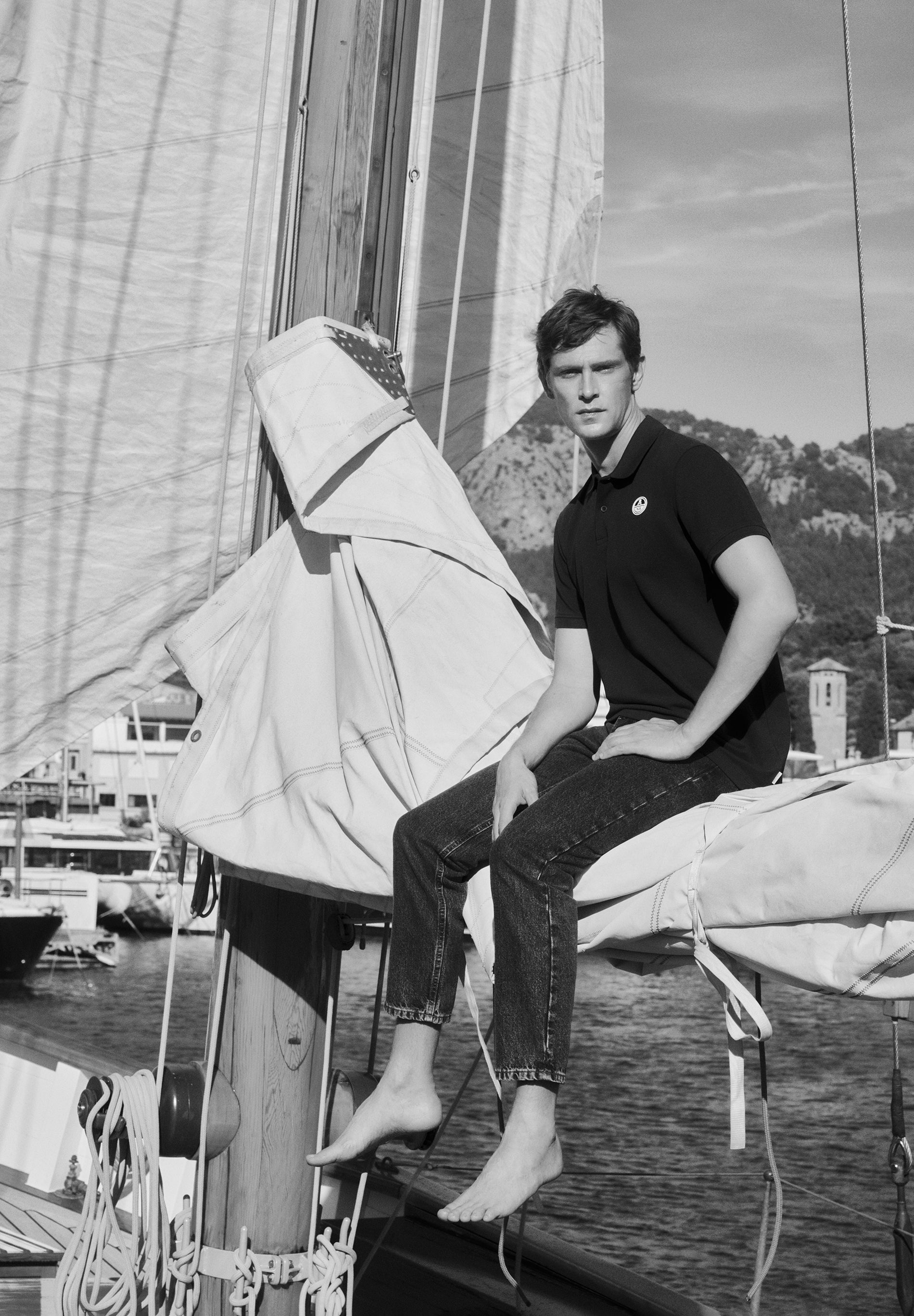 CAMISA POLO COM REMENDO NORTH SAILS X SCALPERS
