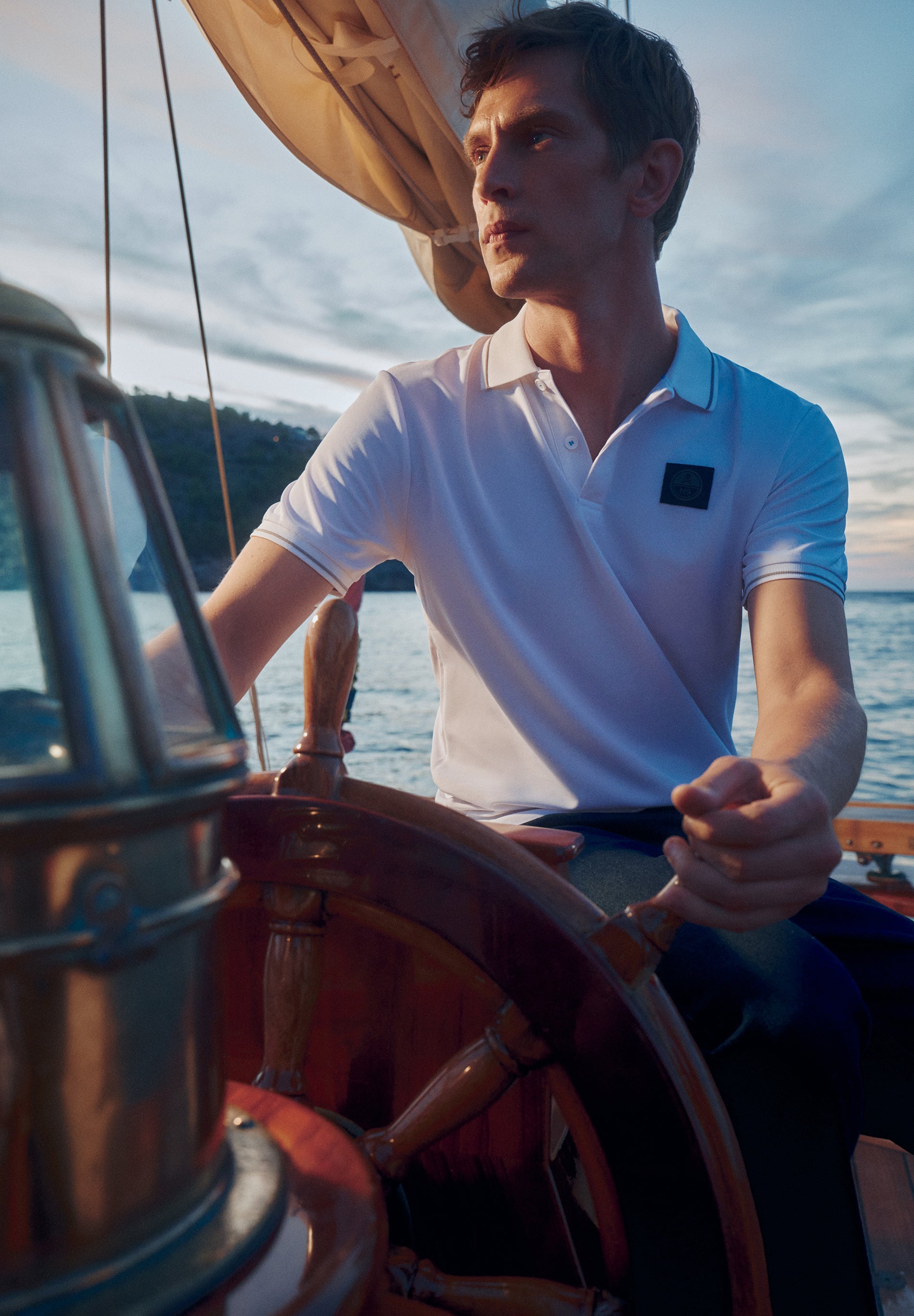 CAMISA POLO COM PORMENOR DE RISCA NORTH SAILS X SCALPERS