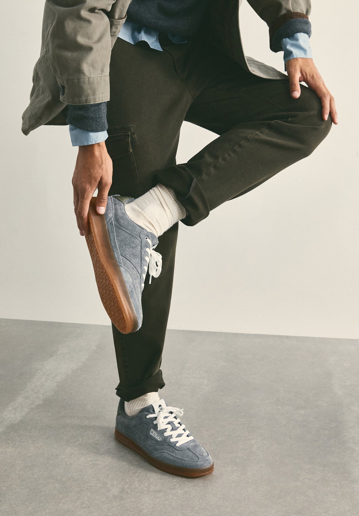 SCNUMICO SUEDE SKULL SNEAKERS