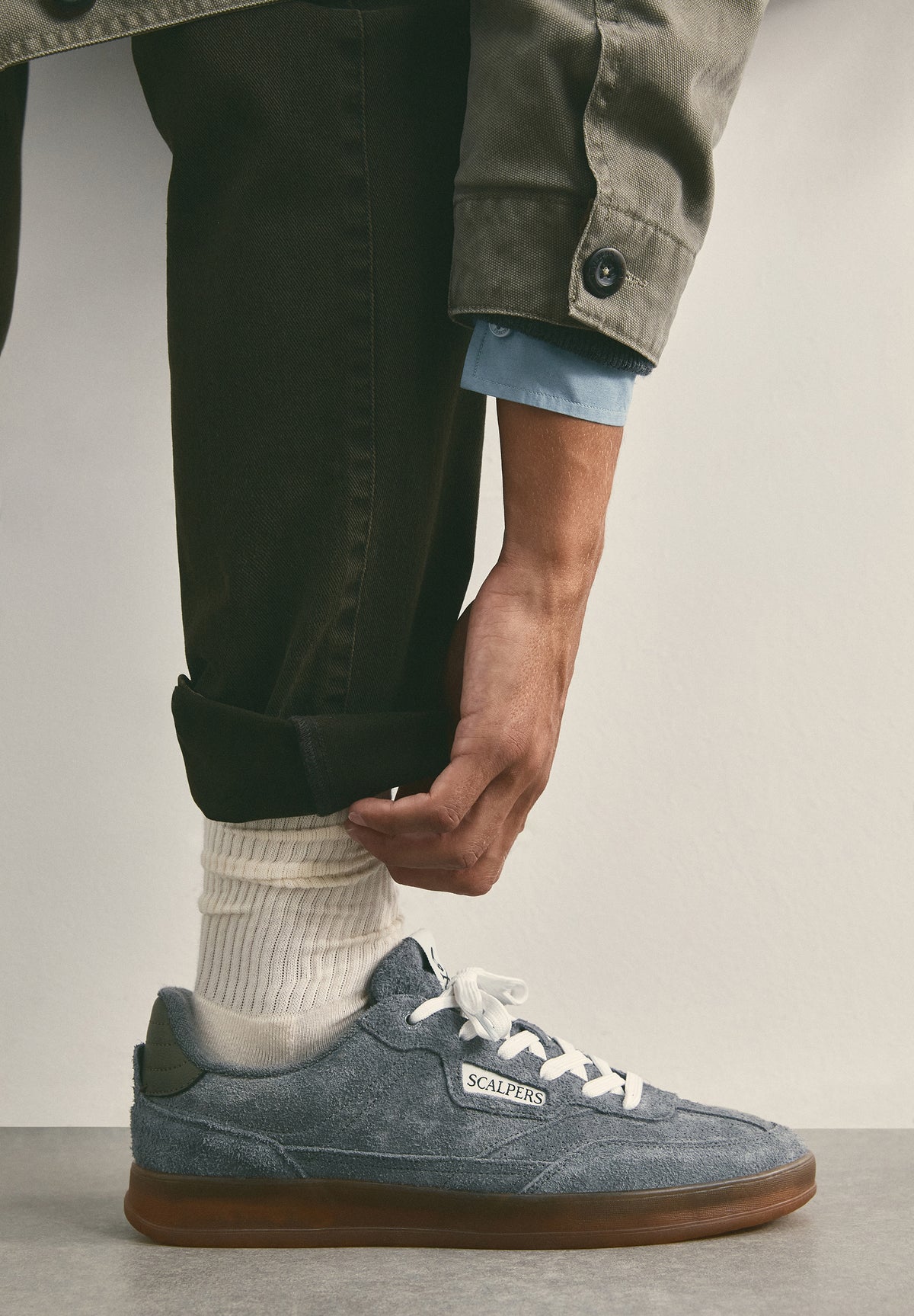SCNUMICO SUEDE SKULL SNEAKERS