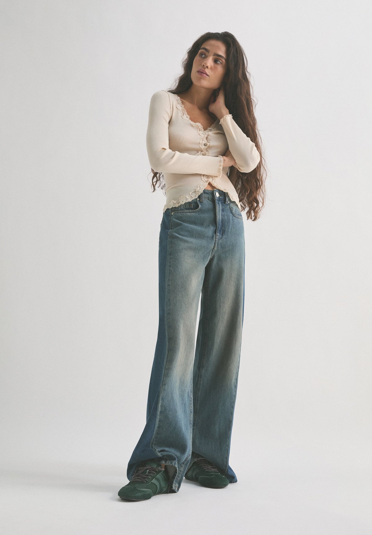 JEANS BICOLORES MAXI