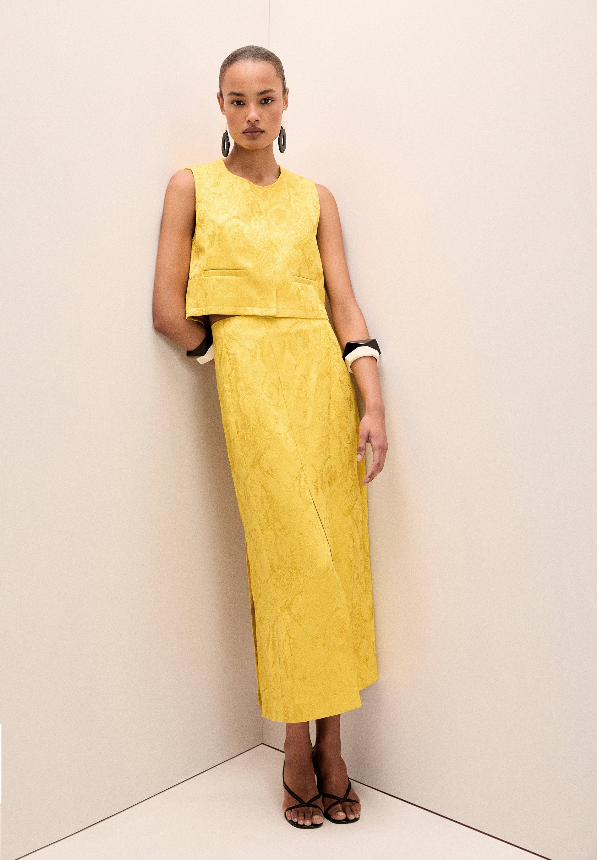COLETE CROPPED JACQUARD