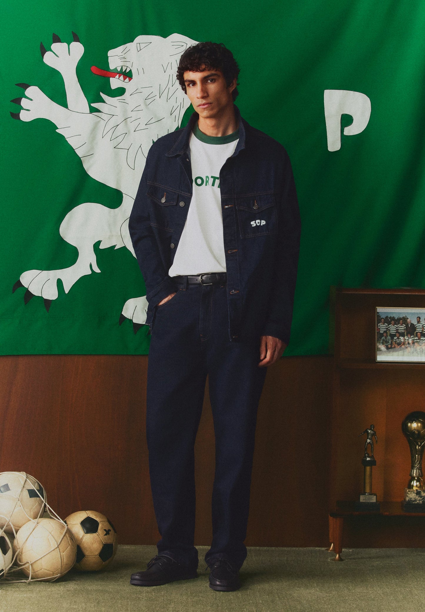 BLUSÃO DENIM SCALPERS X SPORTING CP