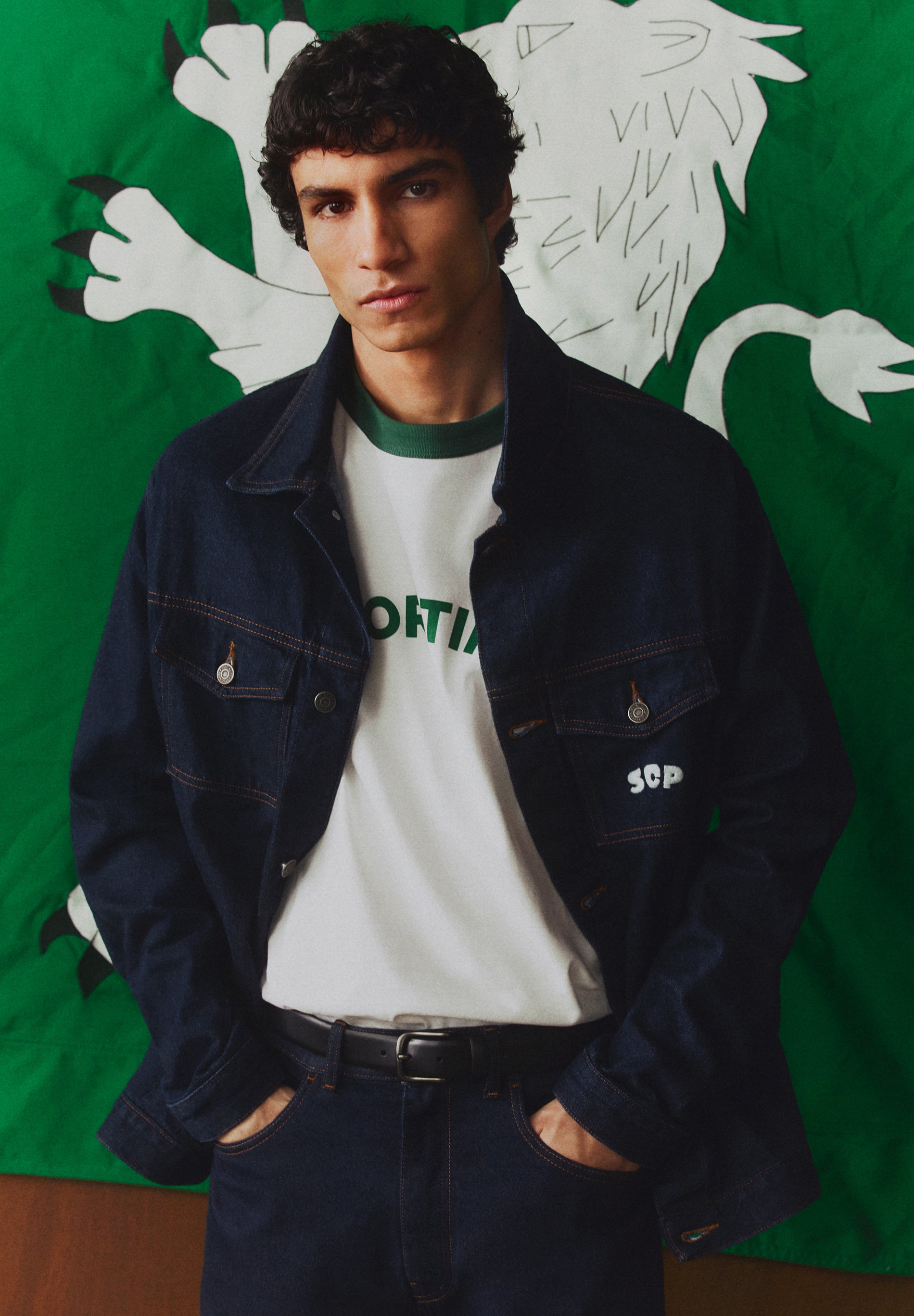 BLUSÃO DENIM SCALPERS X SPORTING CP